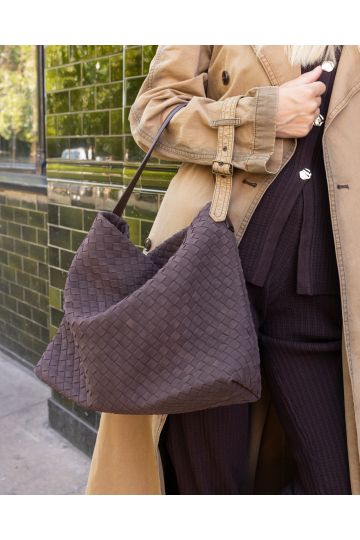 Aimee Brown Woven Shoulder Bag
