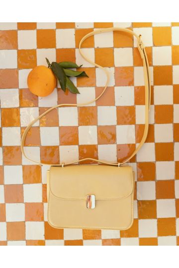 Argentina Lemon Hardware Cross Body Adjustable Bag