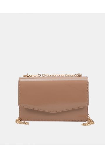 ARIANNA Nude Chain Shoulder Bag