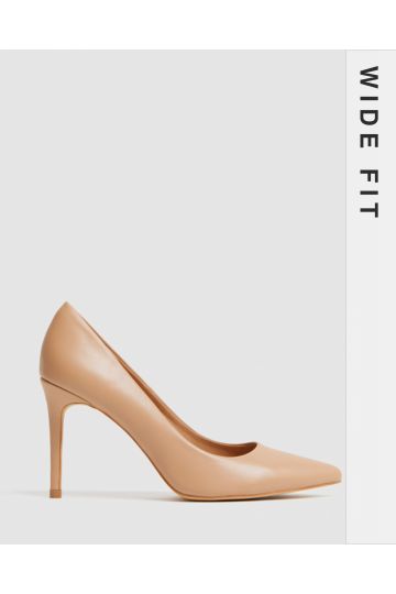 Wide Fit Impossible Camel Court Shoe