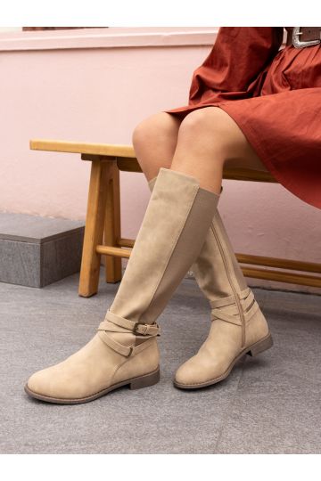 Jadine Taupe Knee High Boot