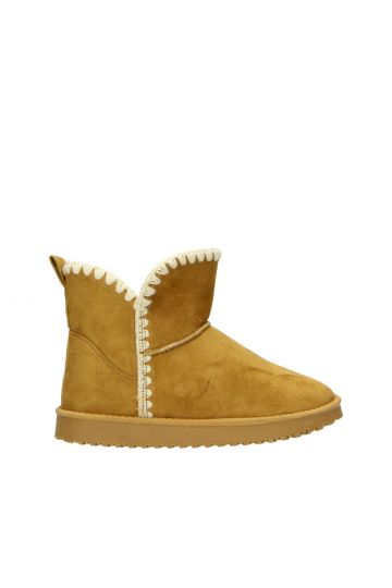 LAINEY Tan Stitch Ankle Boot