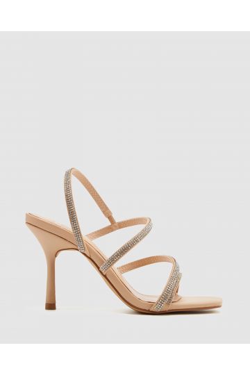 Zodiac Blush Diamante Heeled Sandal