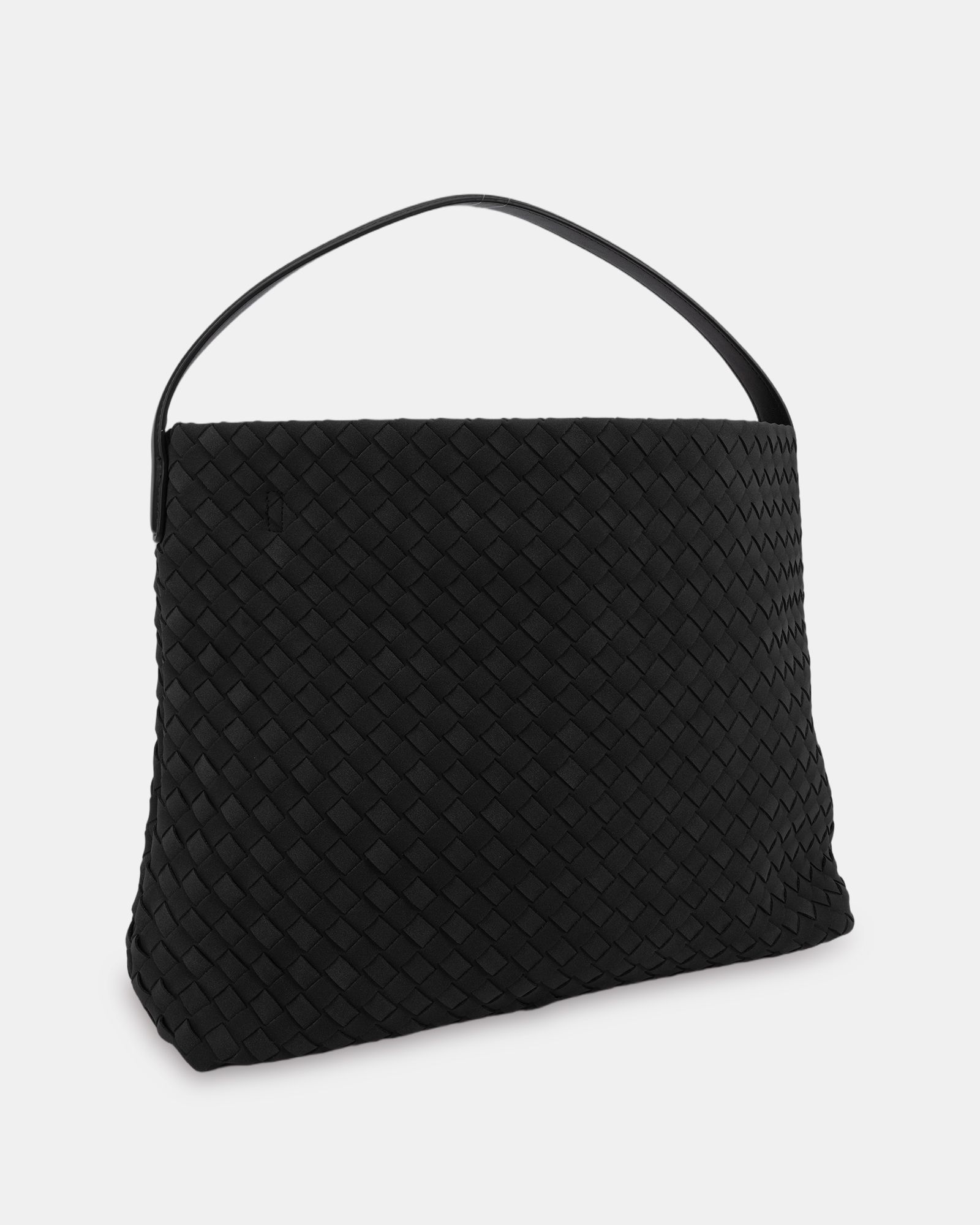 Aimee Black Woven Shoulder Bag