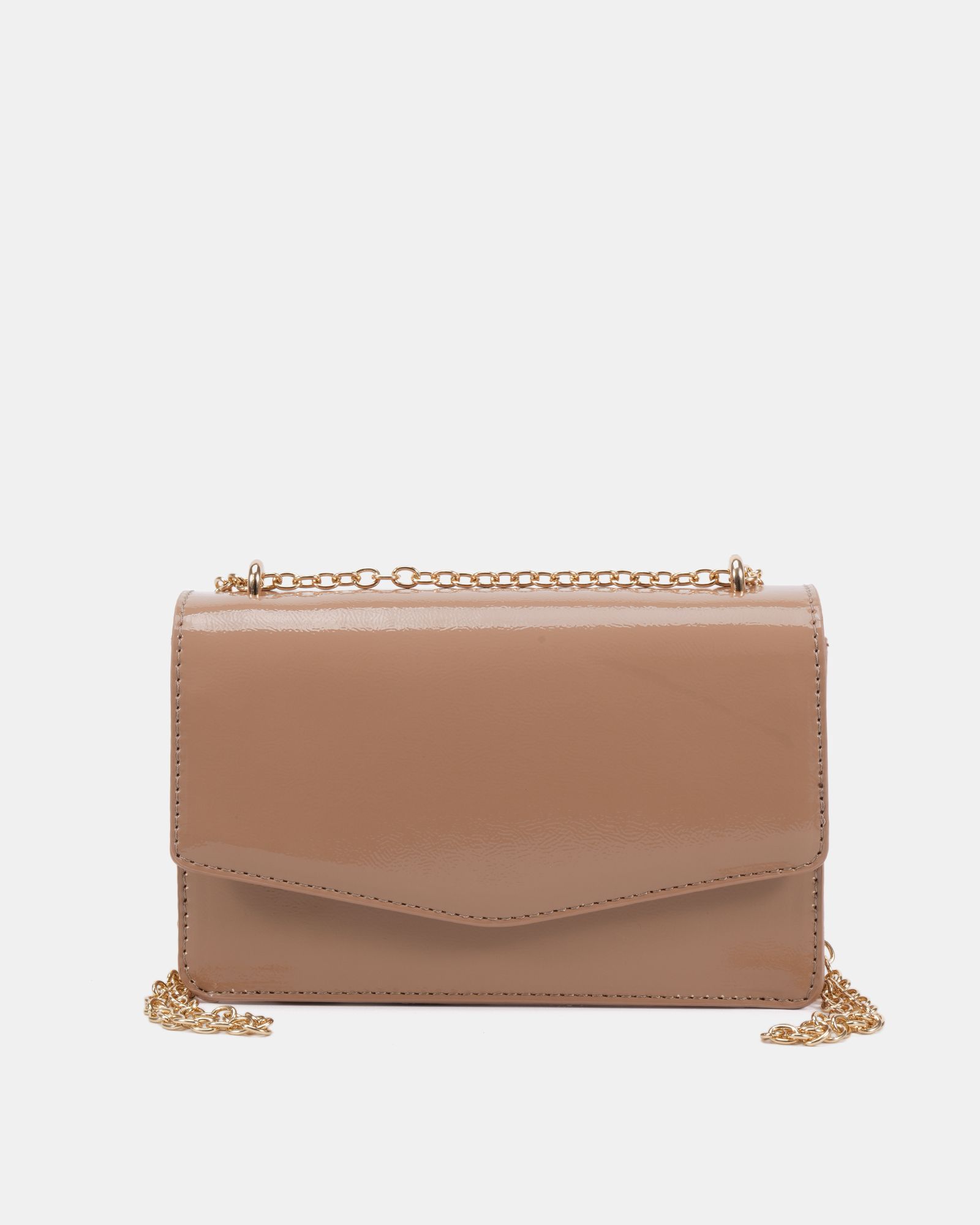 ARIANNA Nude Chain Shoulder Bag