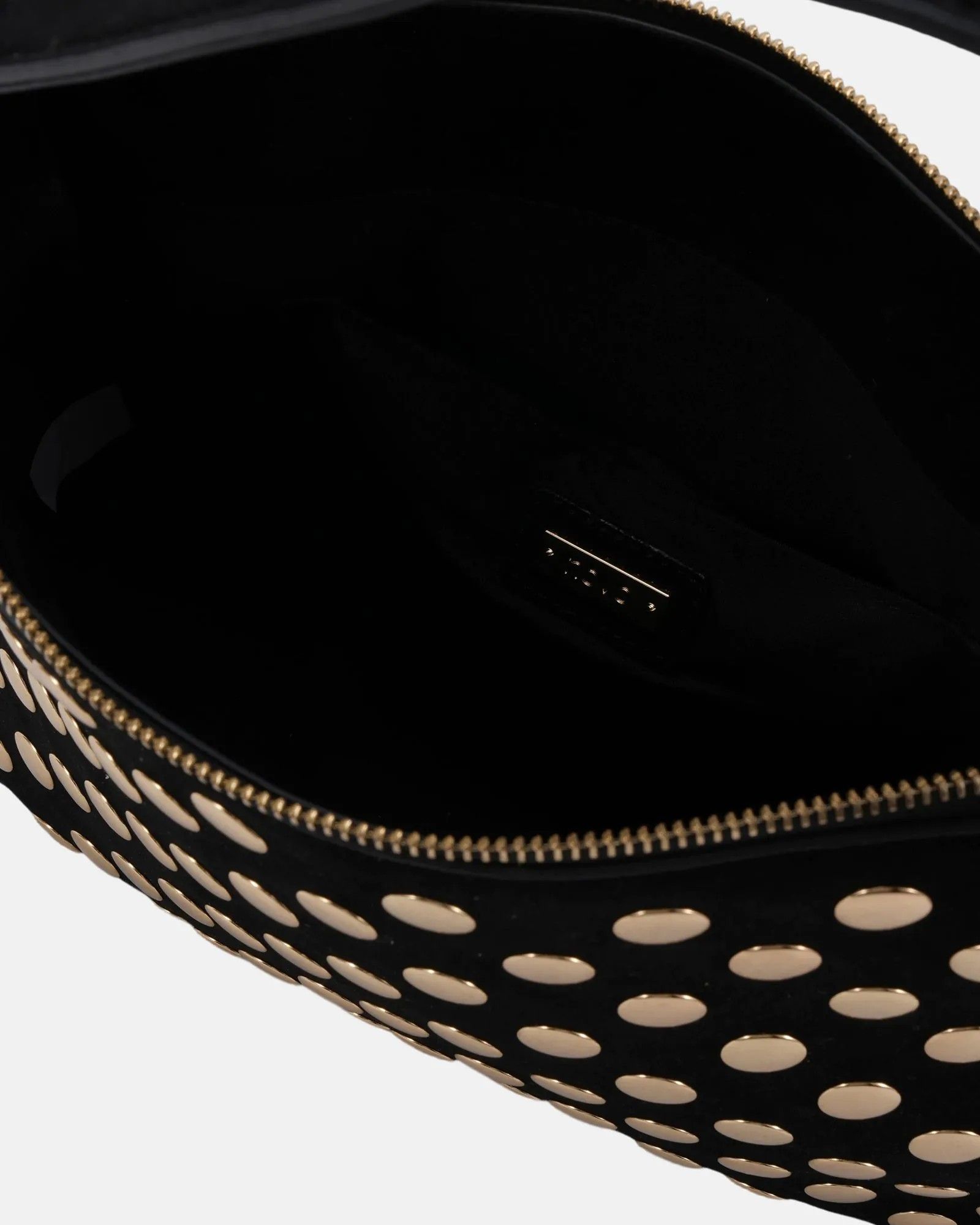 Aziel Black Studded Shoulder Bag