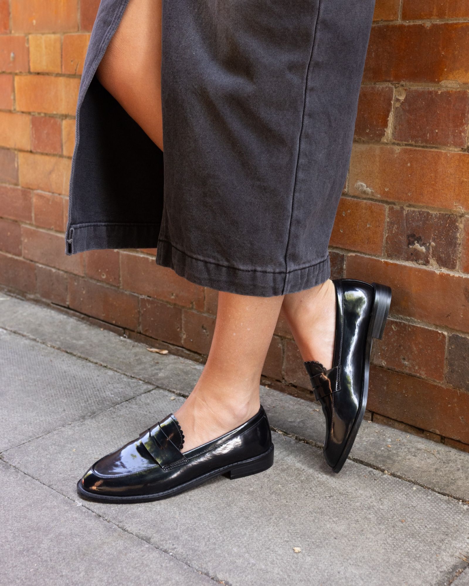 WIDE FIT CARMELLA Black Loafer