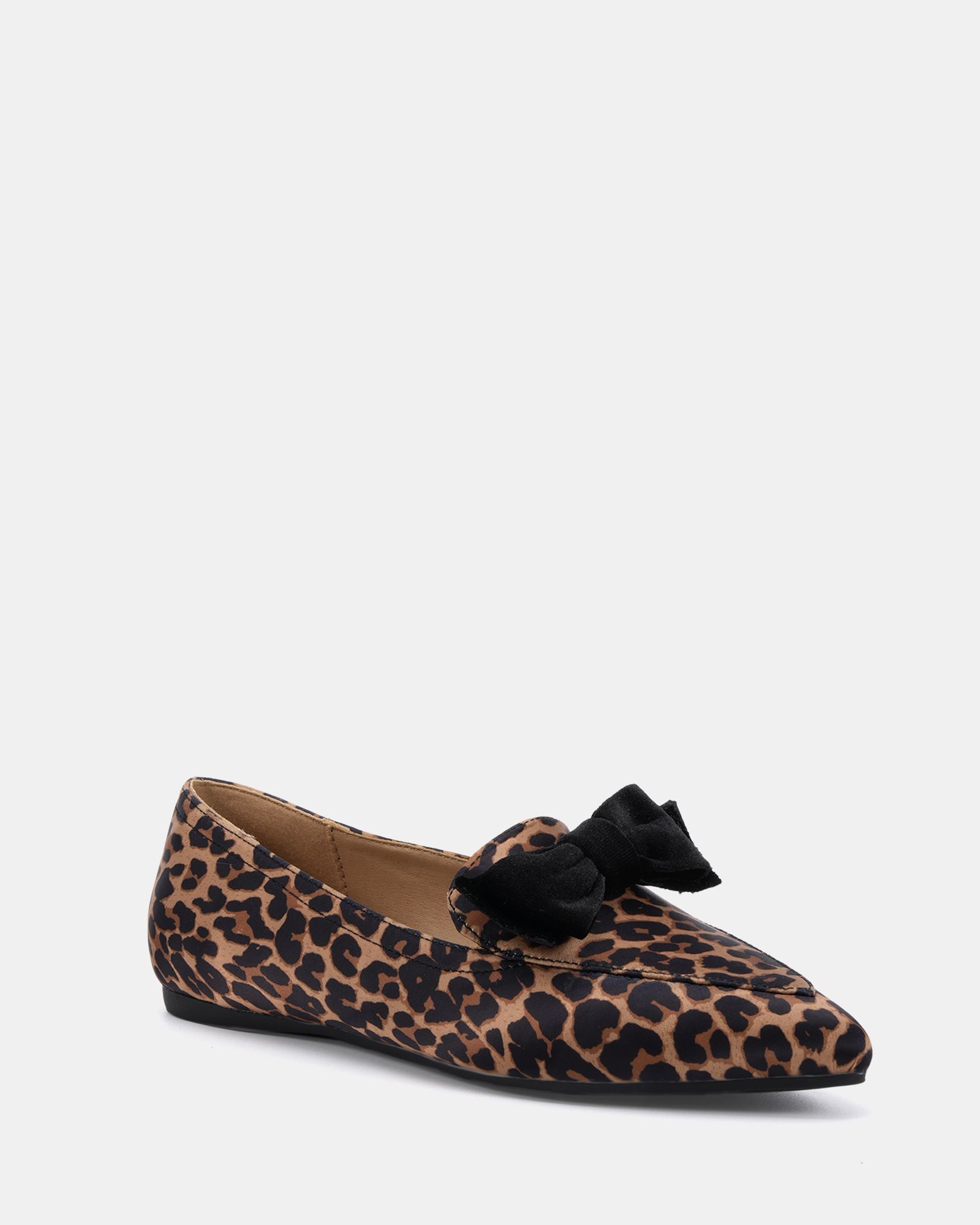COCO Leopard Bow Flat Point Shoe