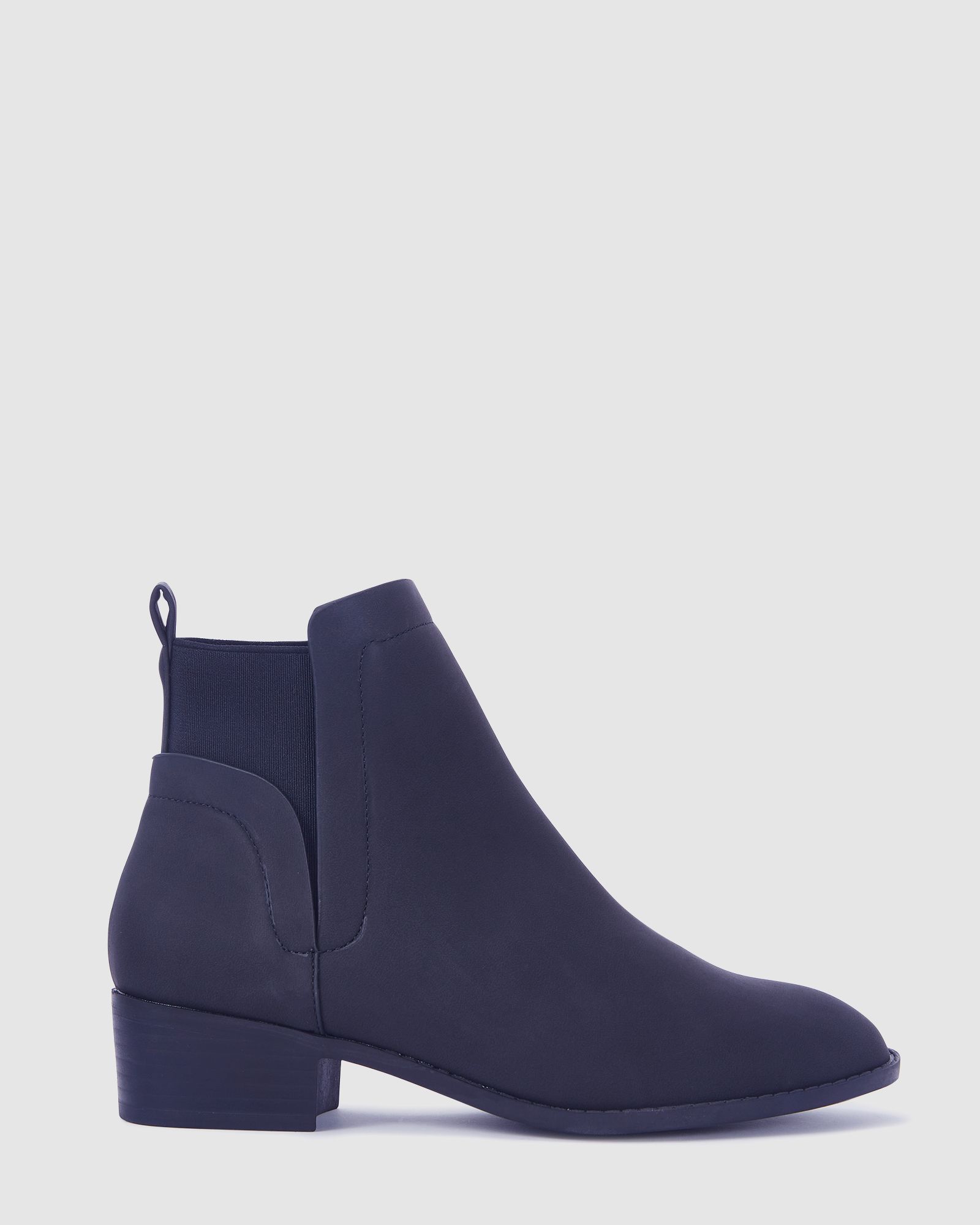 Dacre Black Flat Ankle Chelsea Boot