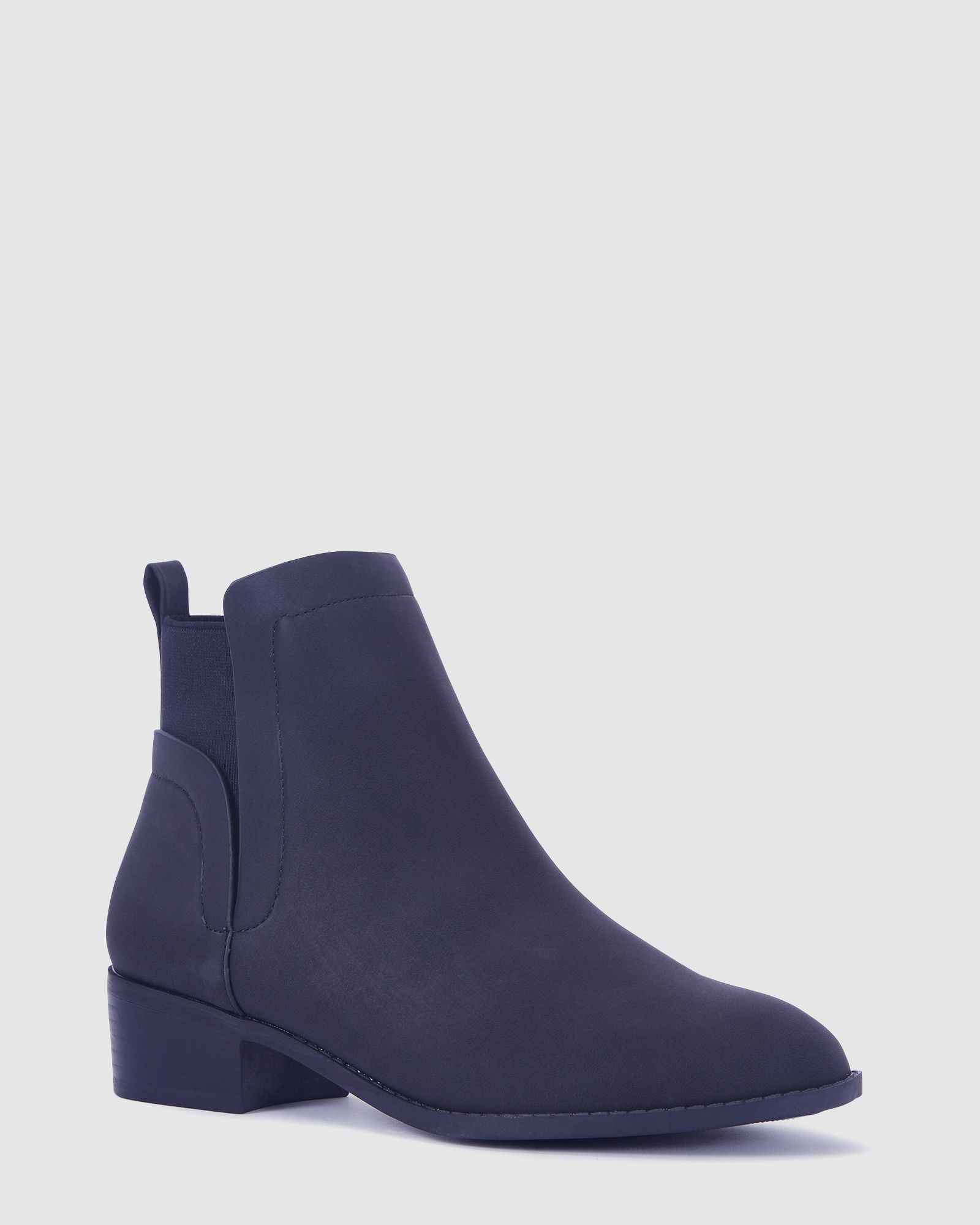 Wide Fit Dacre Black Flat Ankle Chelsea Boot