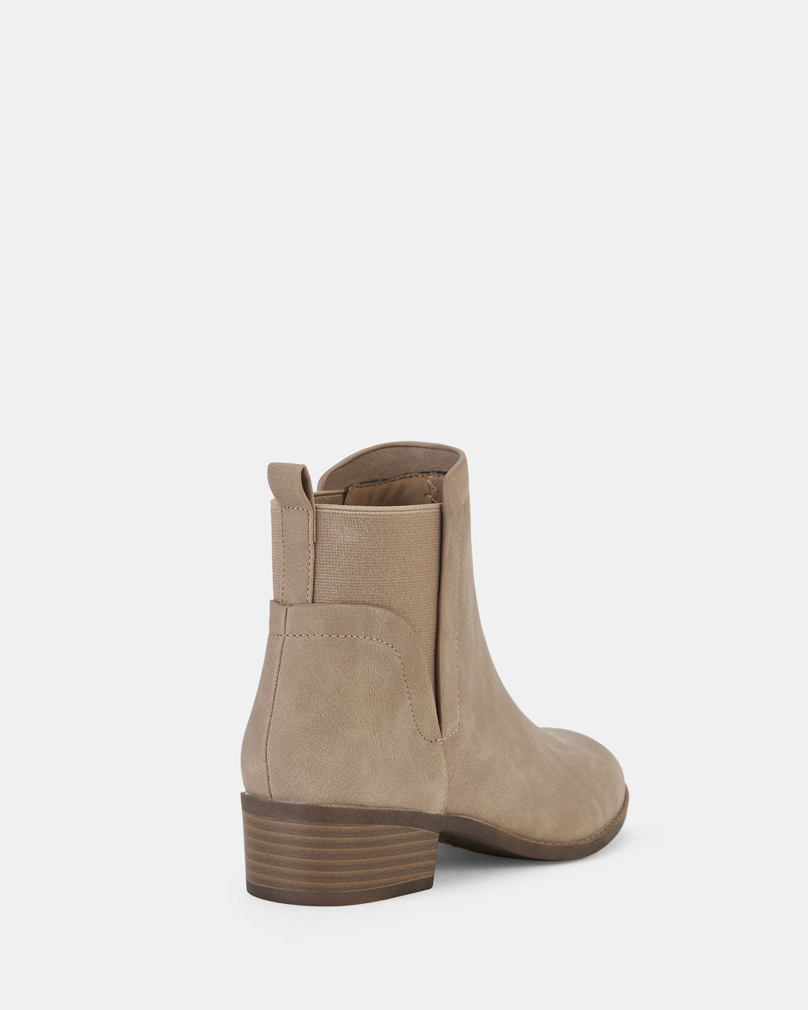 Dacre Taupe Flat Ankle Chelsea Boot