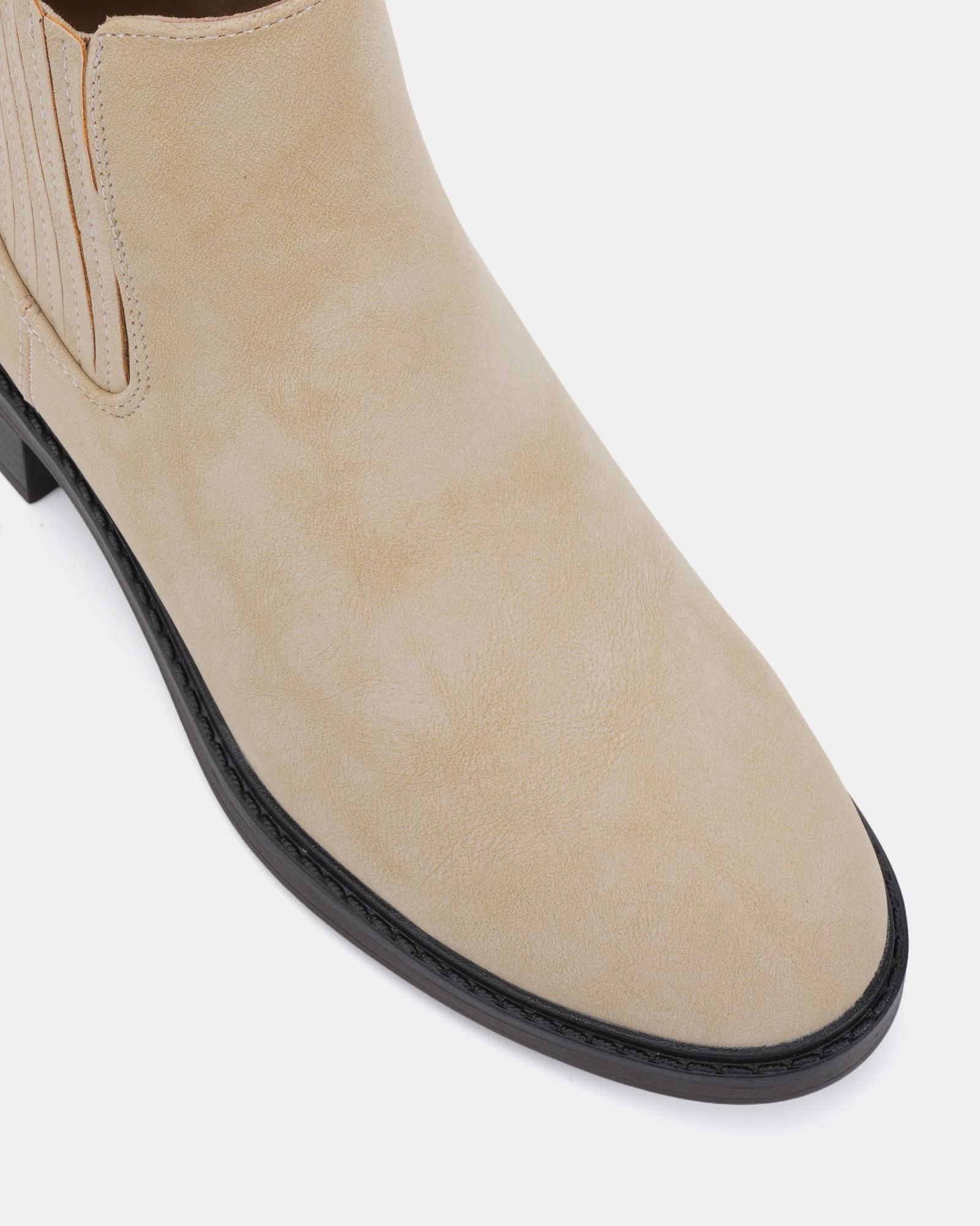 Darlina Taupe Flat Chelsea Ankle Boot