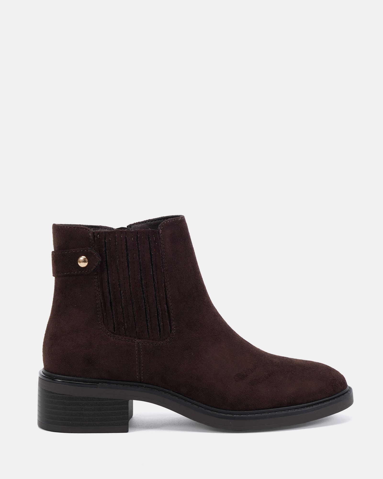 Darlina Brown Flat Chelsea Ankle Boot