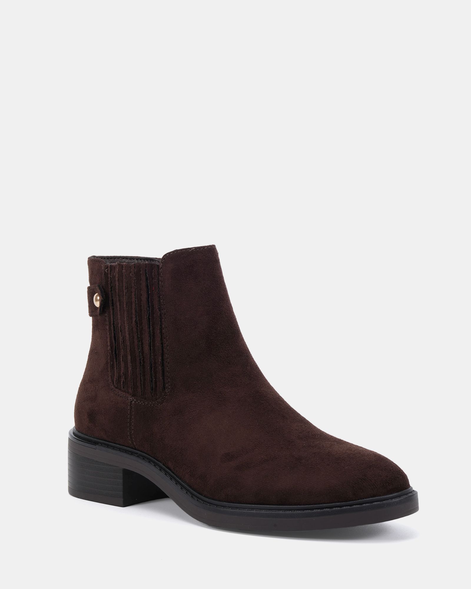 Darlina Brown Flat Chelsea Ankle Boot