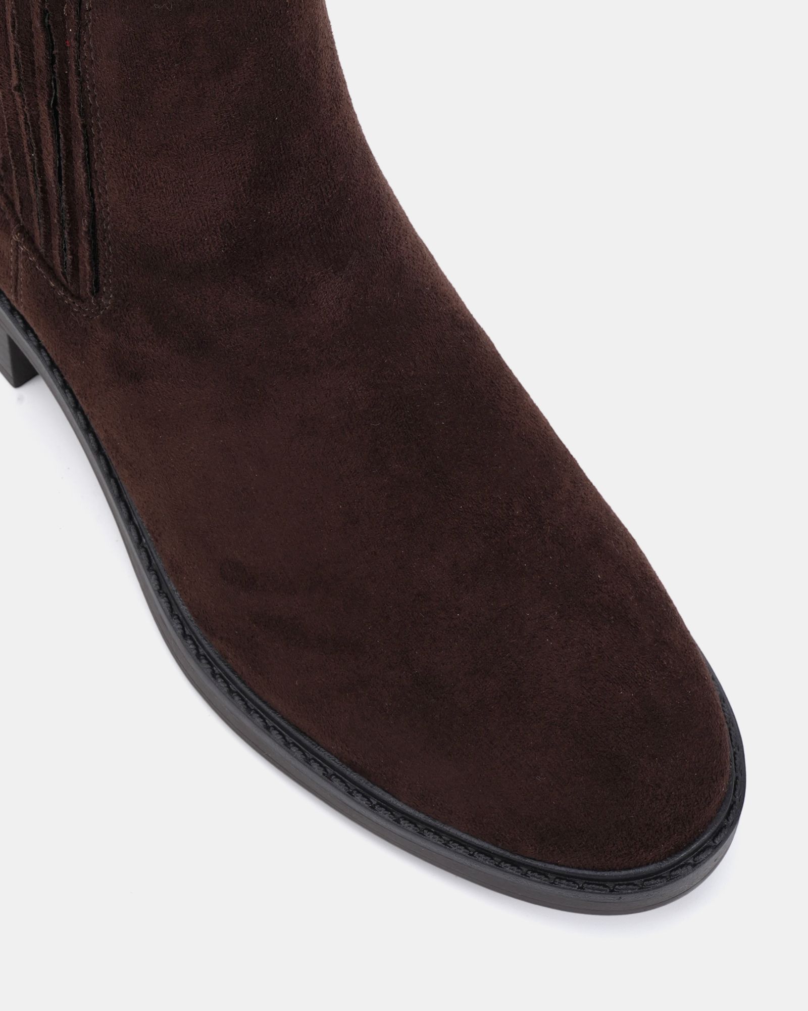 Darlina Brown Flat Chelsea Ankle Boot