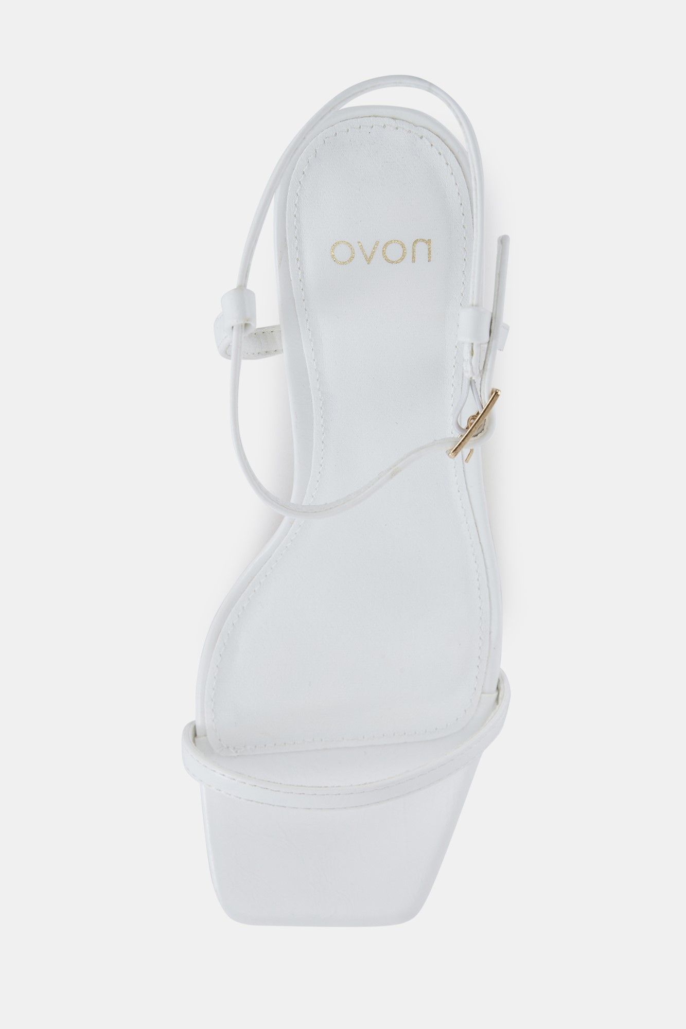 Debs UNDERCOVER White Low Heel Two Part Sandals