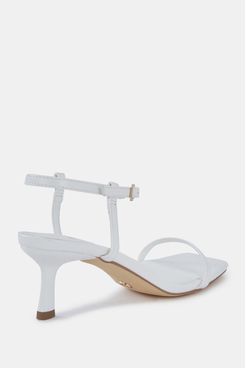 Debs UNDERCOVER White Low Heel Two Part Sandals