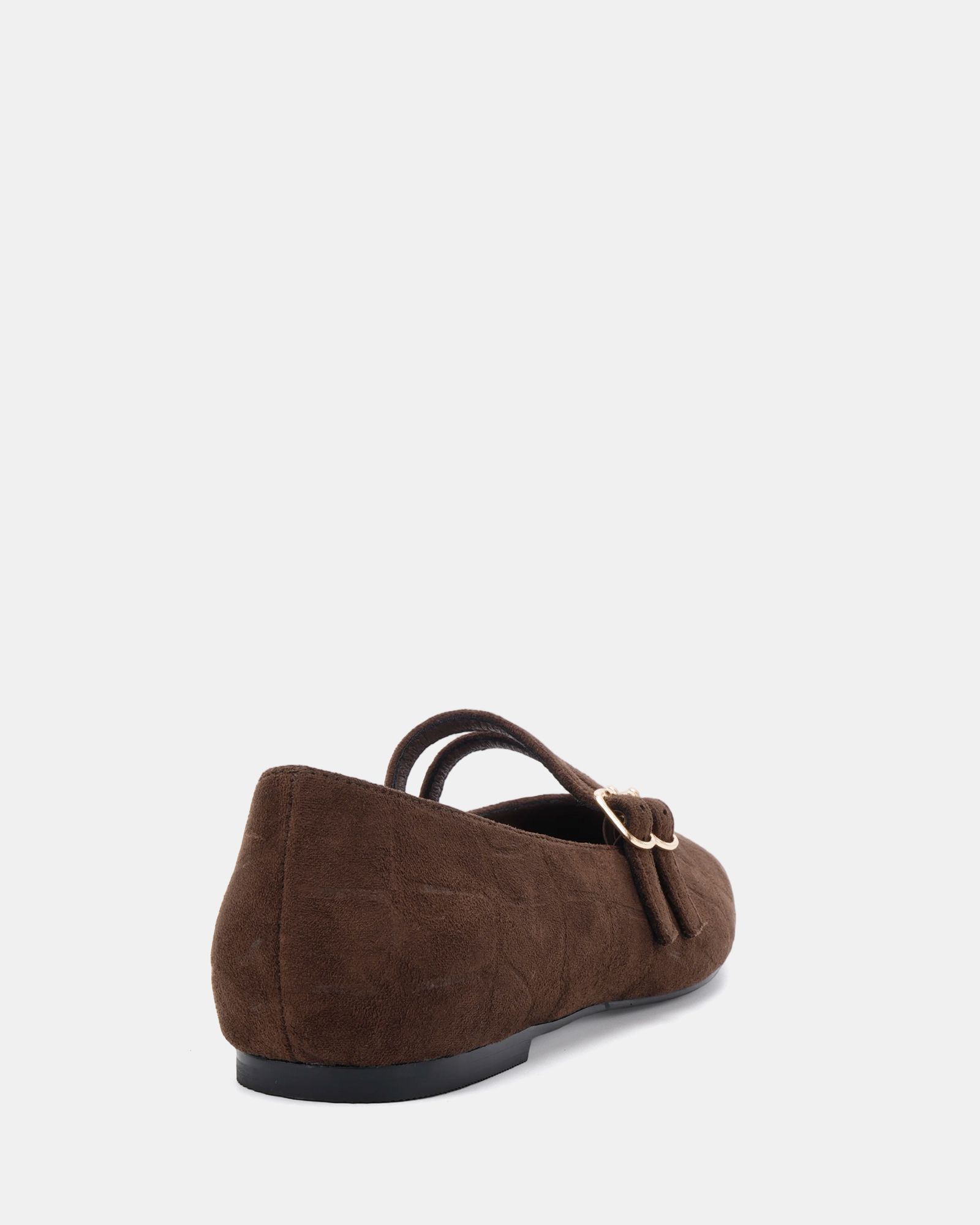 Fancie Brown Mary Jane Flat Shoe