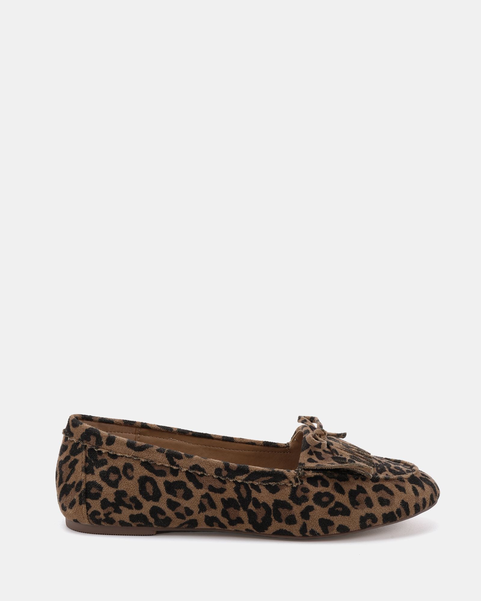 FRANKIE Leopard Moccasin Flat Shoe
