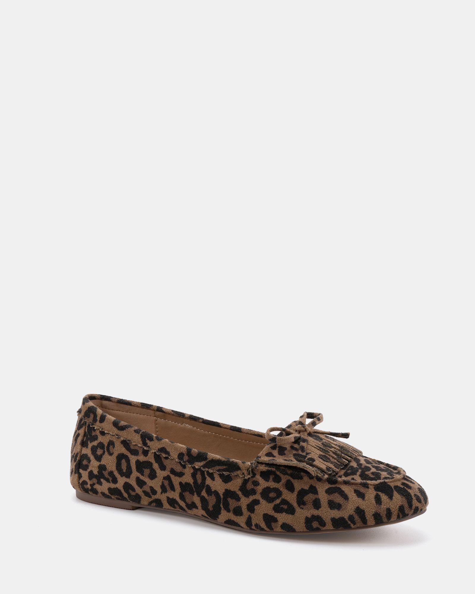 FRANKIE Leopard Moccasin Flat Shoe