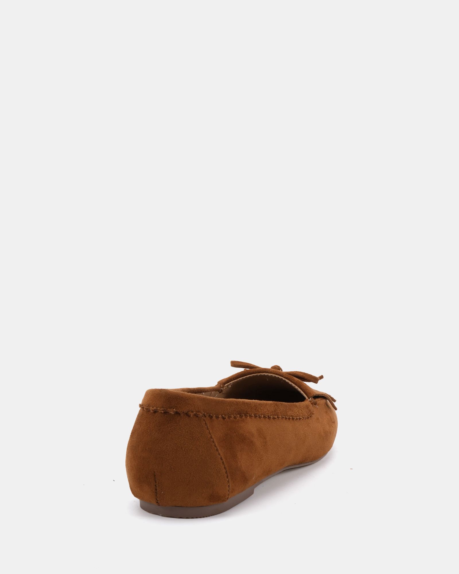 FRANKIE Tan Moccasin Flat Shoe