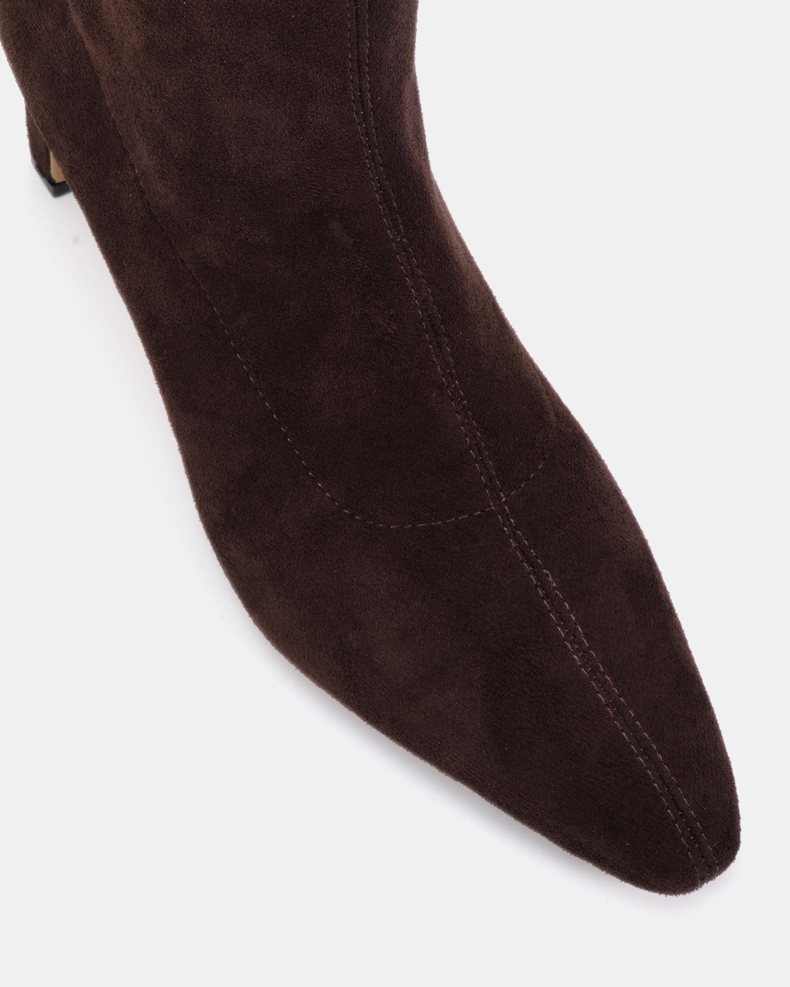 GAZE Choc Slim Block Heel Chisel Toe Stretch Knee Boot