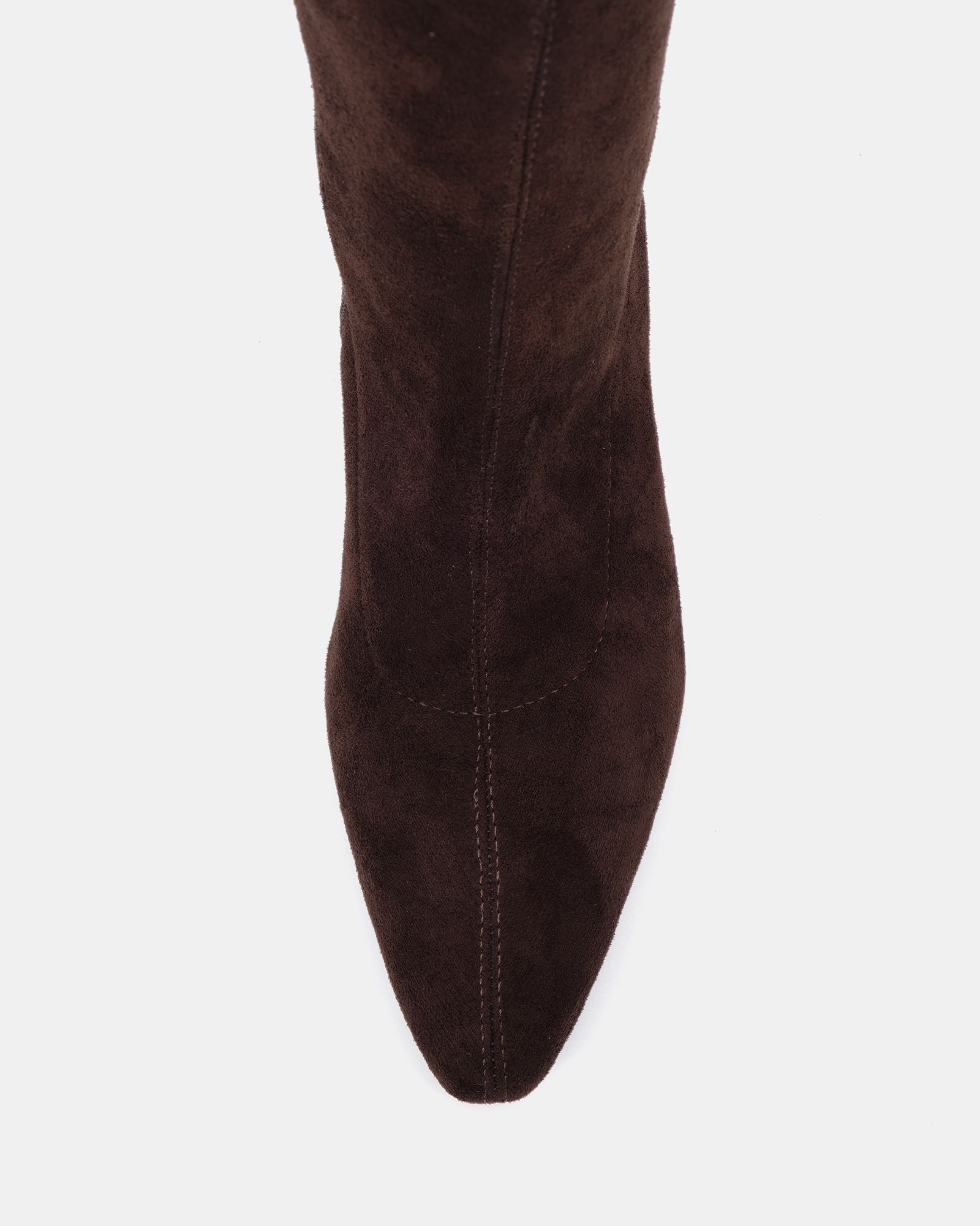 GAZE Choc Slim Block Heel Chisel Toe Stretch Knee Boot