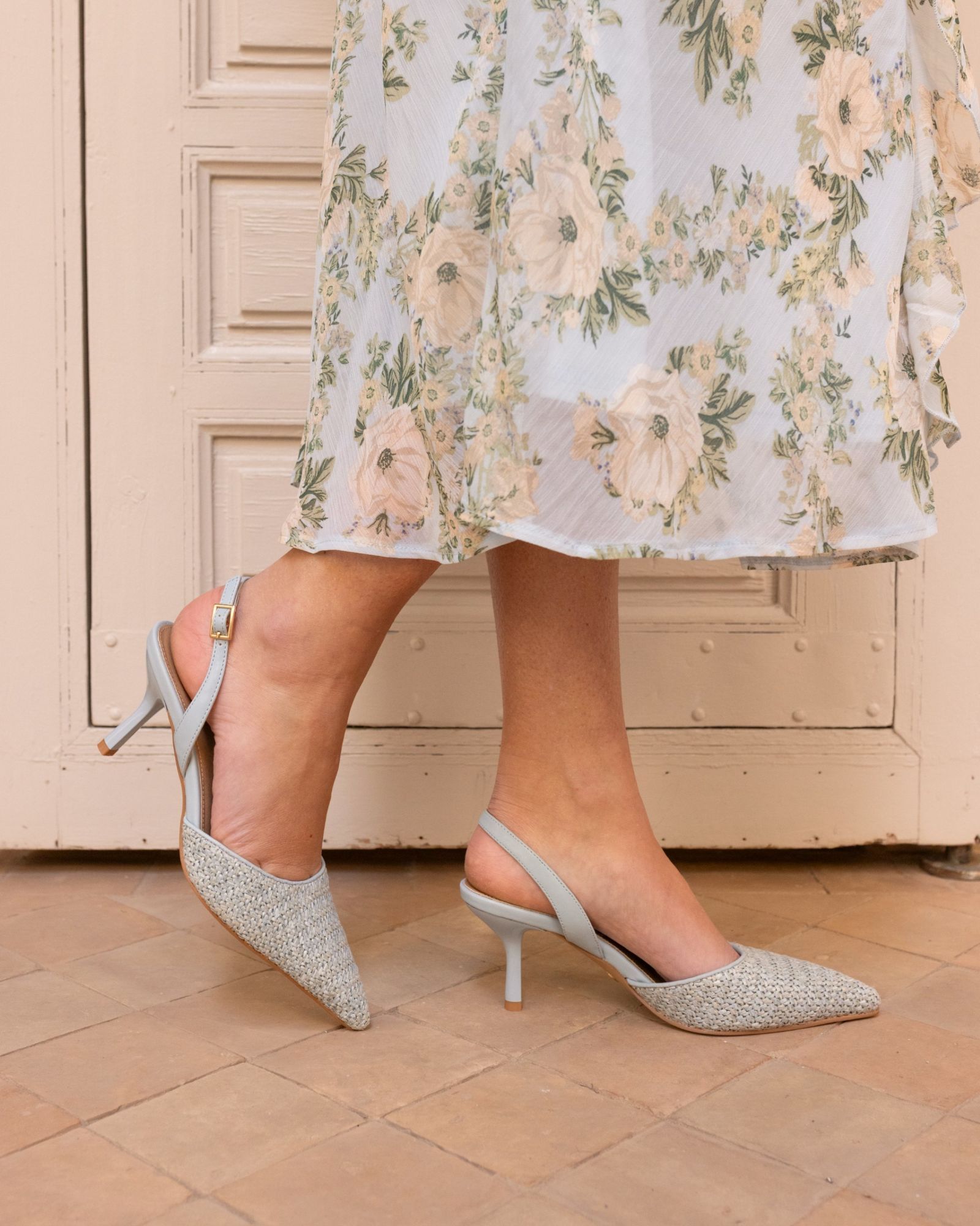 HARRI Blue Raffia Two Part Mid Point Court