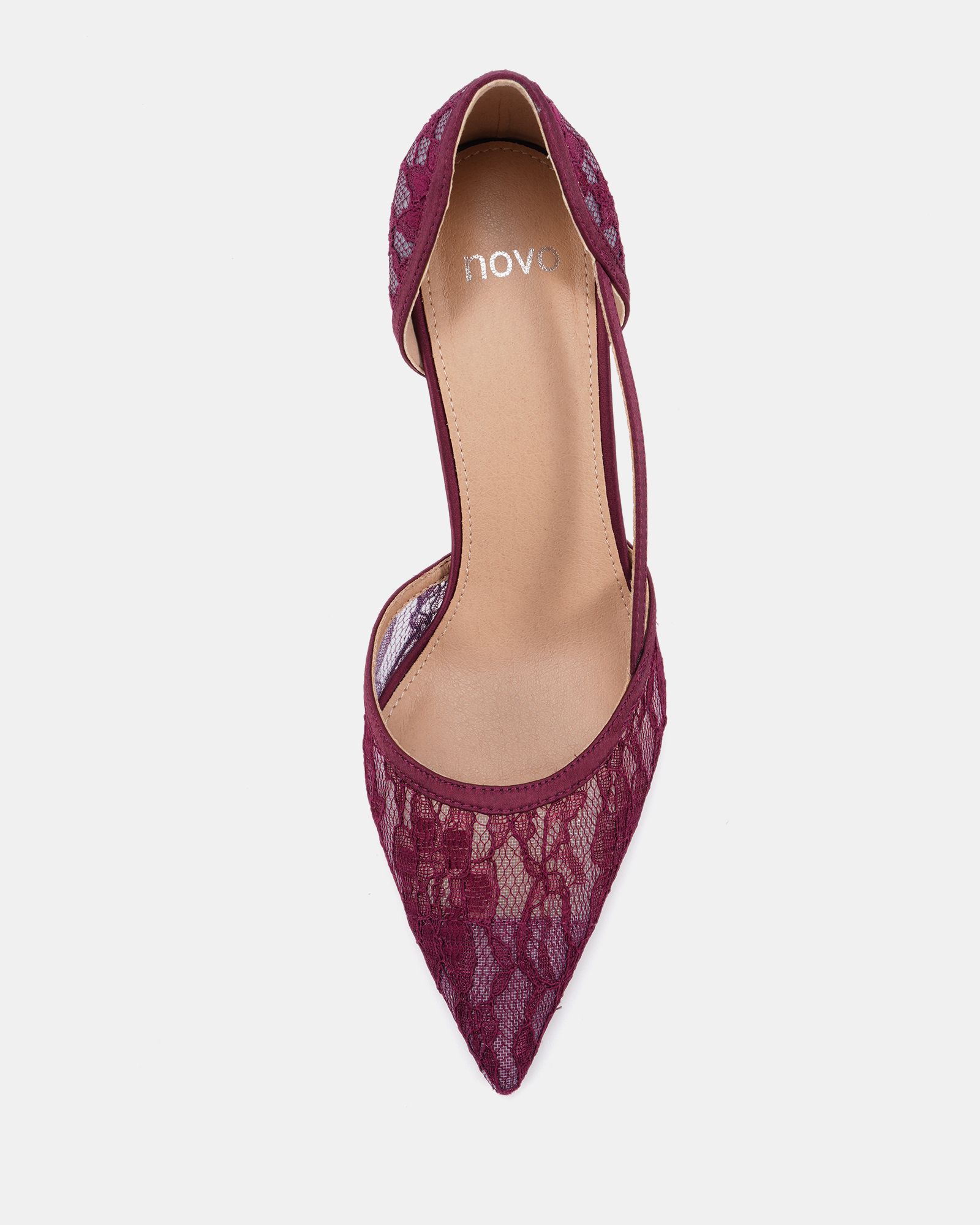 IDEAL Burgundy Point Two Part Stiletto Court