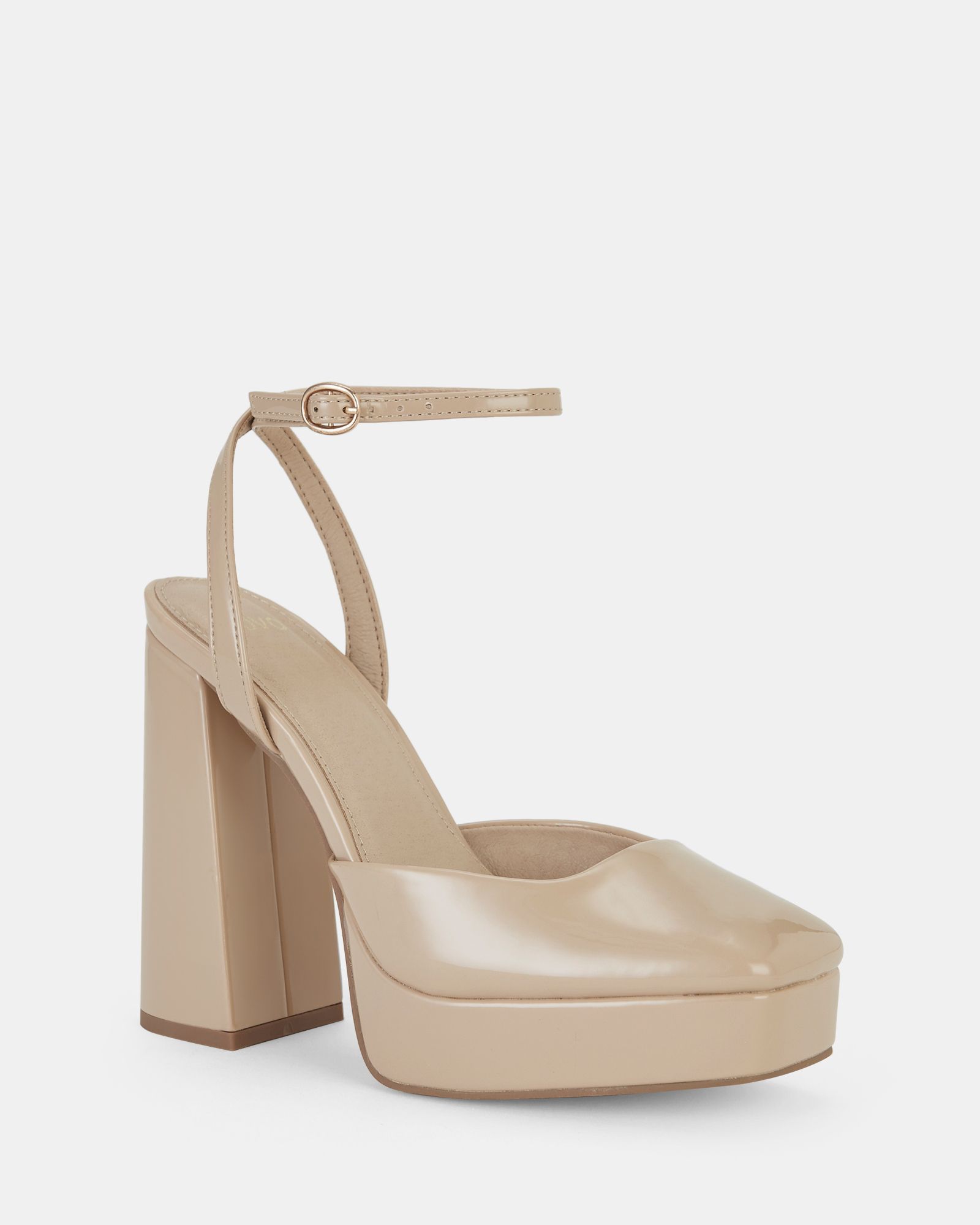 ILIKA Nude Close Toe Platform Court