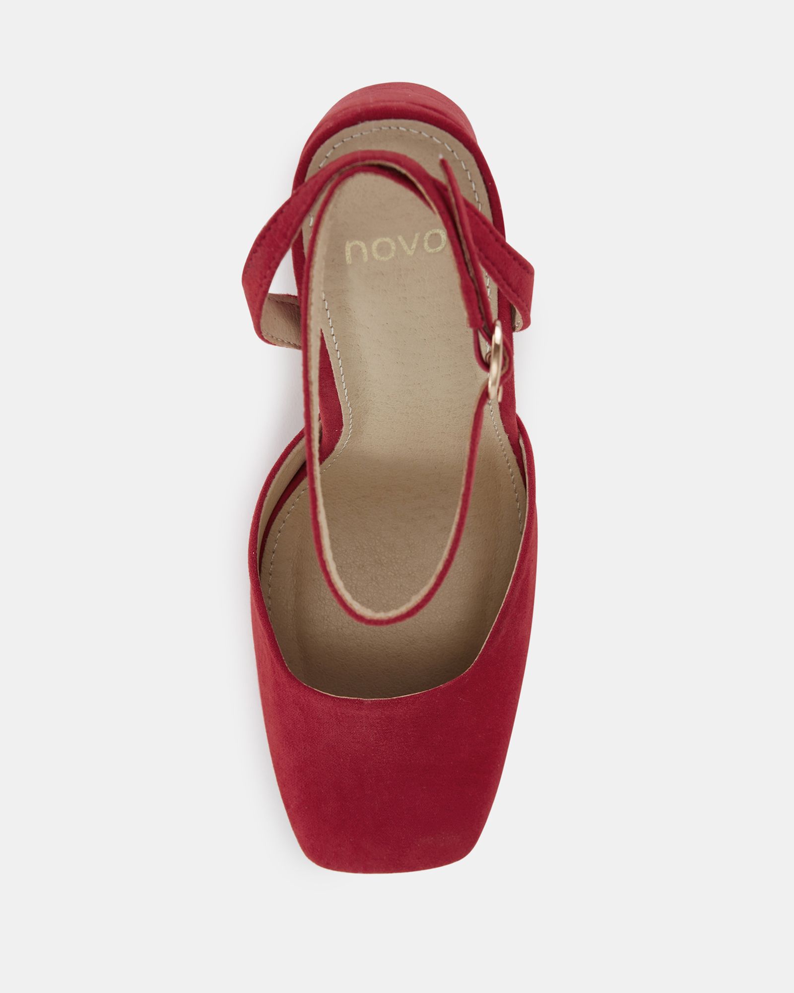 ILIKA Red Close Toe Platform Court