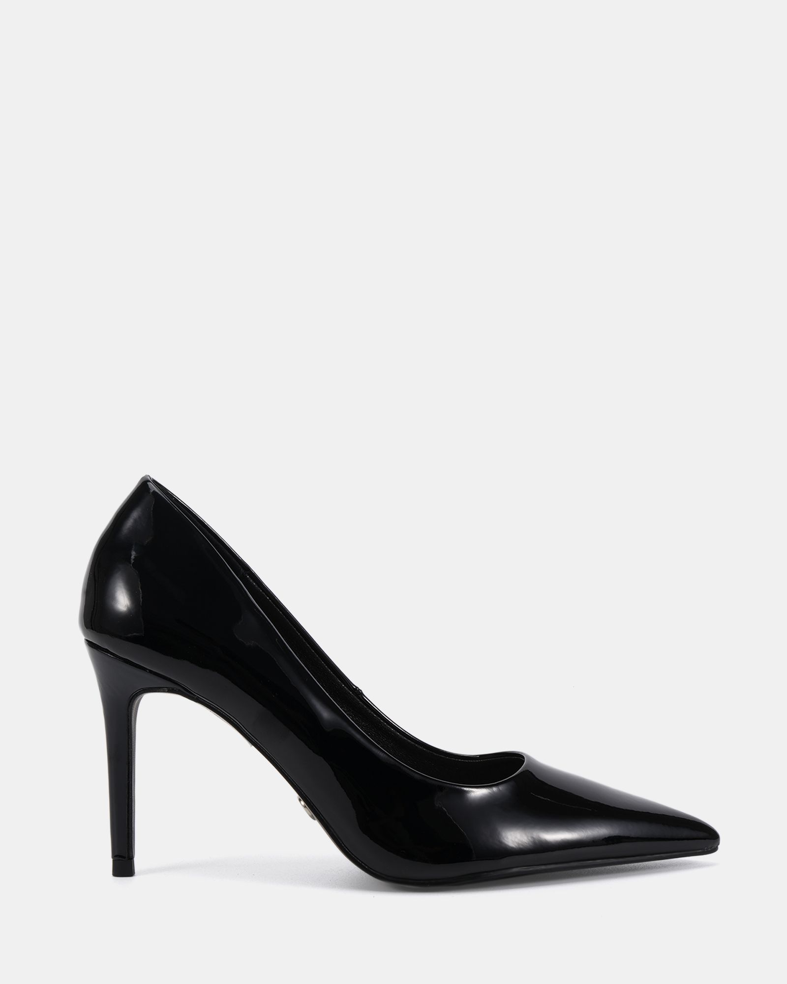 WIDE FIT IMMACULATE Black Patent Point Court Shoe
