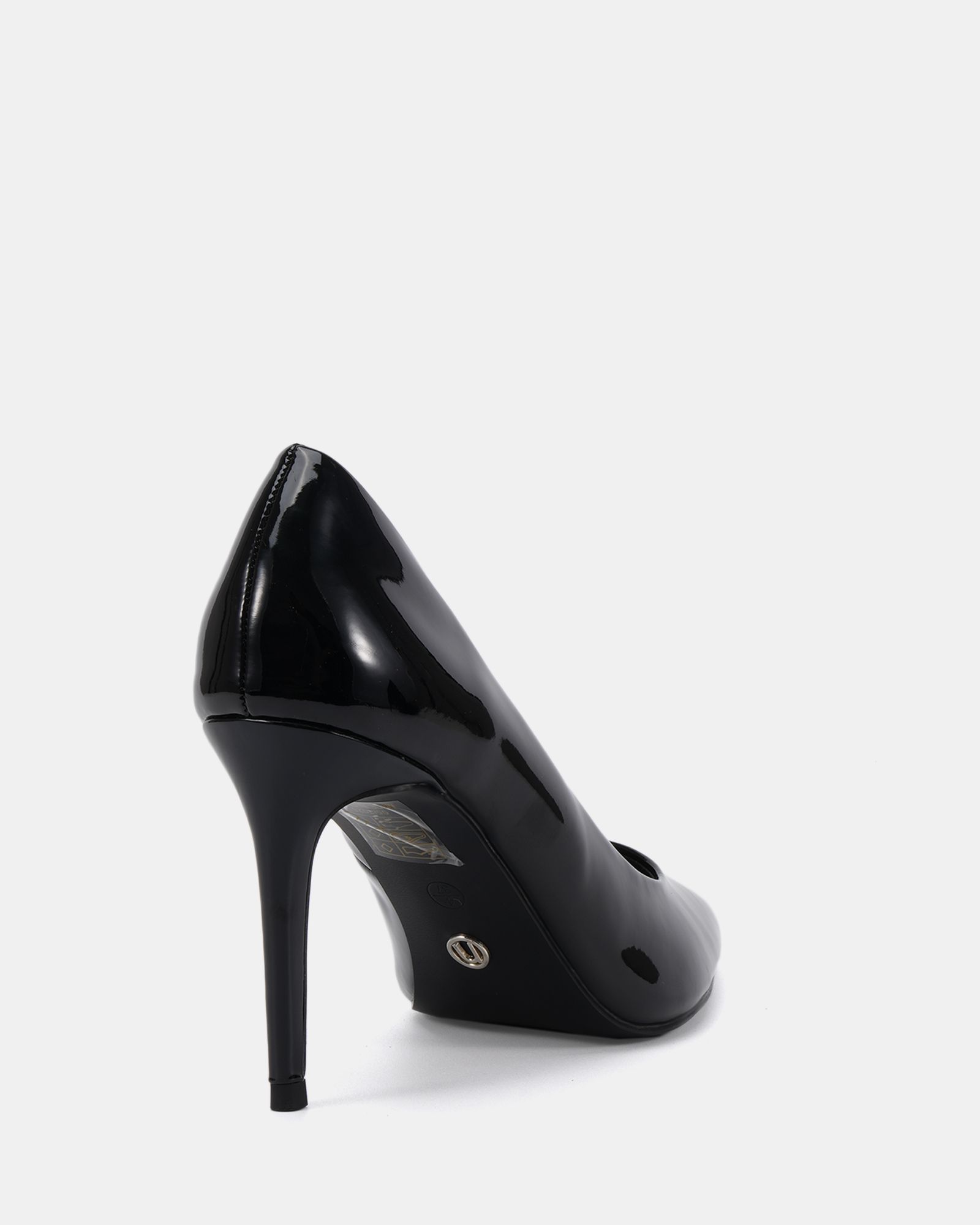 IMMACULATE Black Patent Point Court Shoe