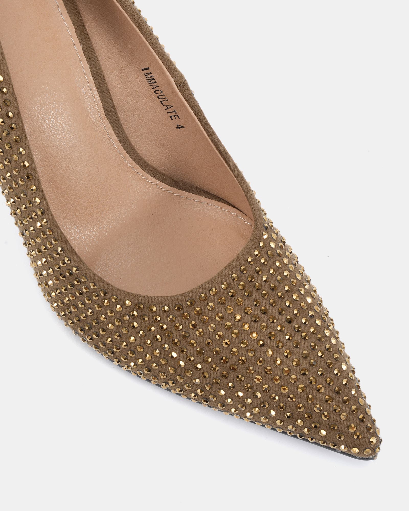 WIDE FIT IMMACULATE Bronze Point Court Shoe