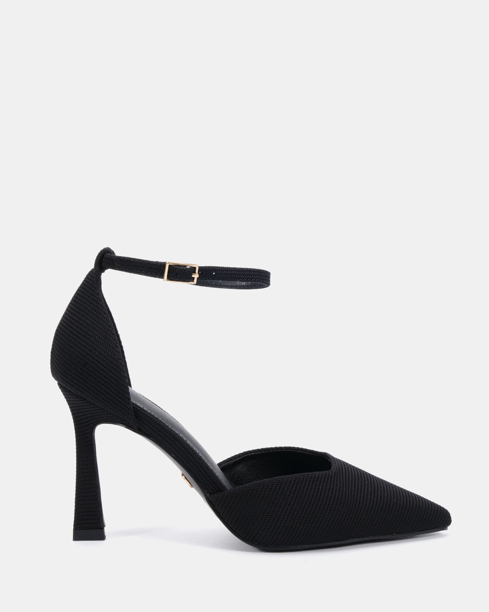 Infatuate Black High Point Ankle Strap Court