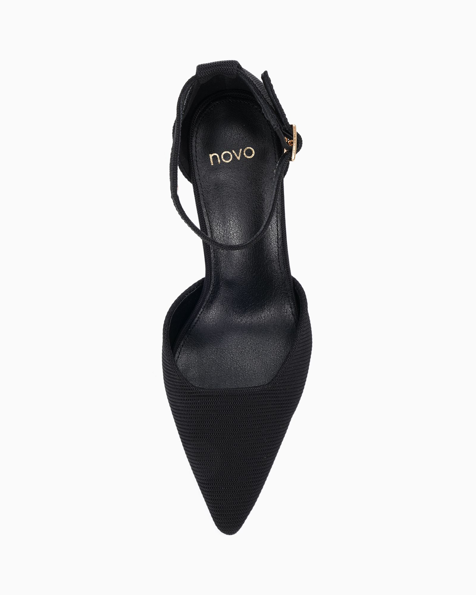 Infatuate Black High Point Ankle Strap Court