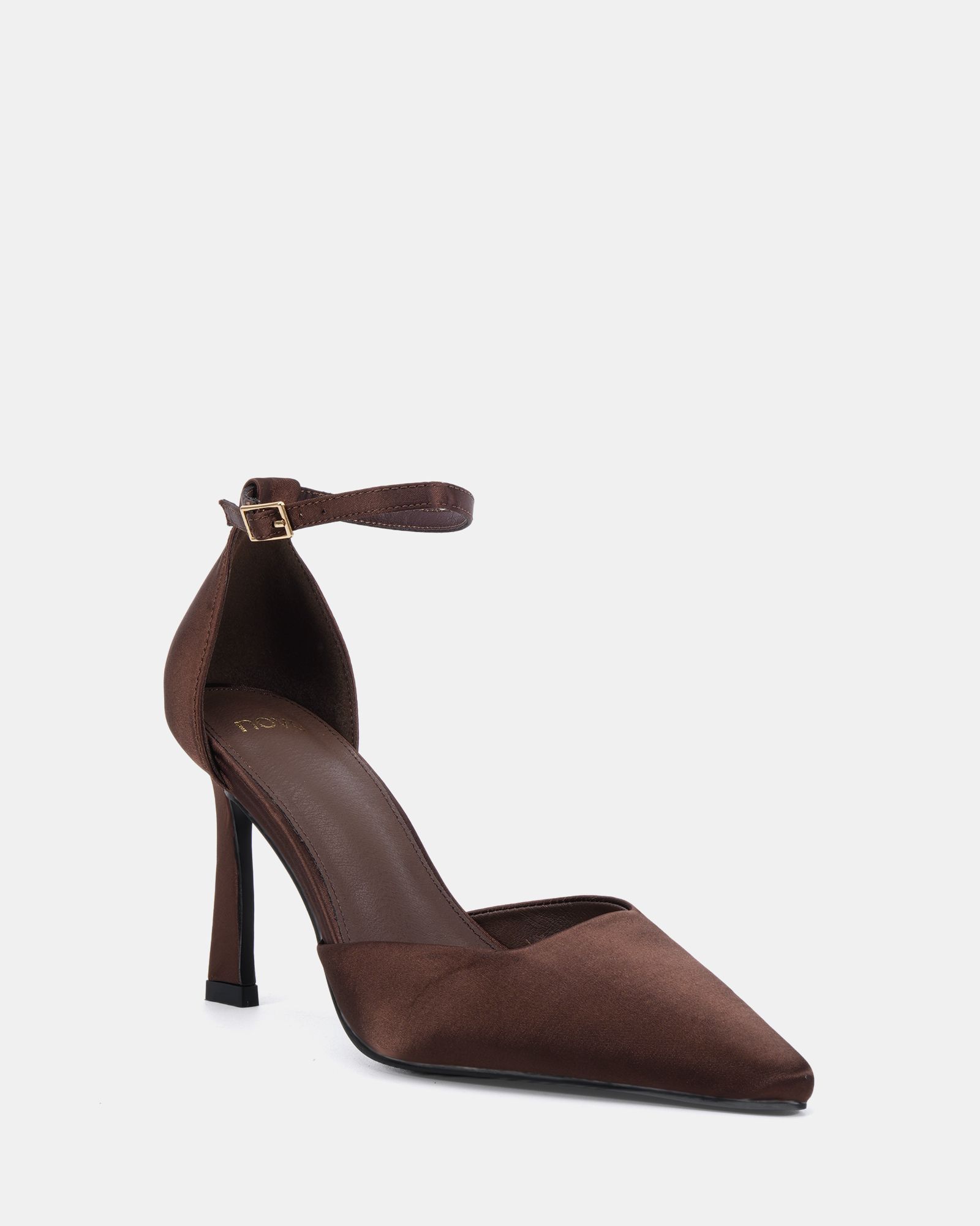 Infatuate Brown High Point Ankle Strap Court