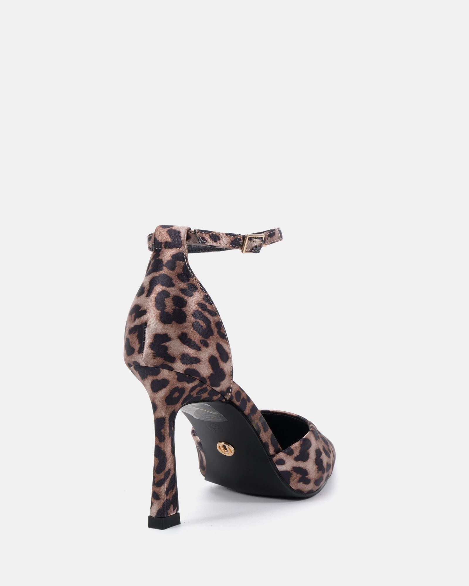 Wide Fit Infatuate Leopard High Point Ankle Strap Court