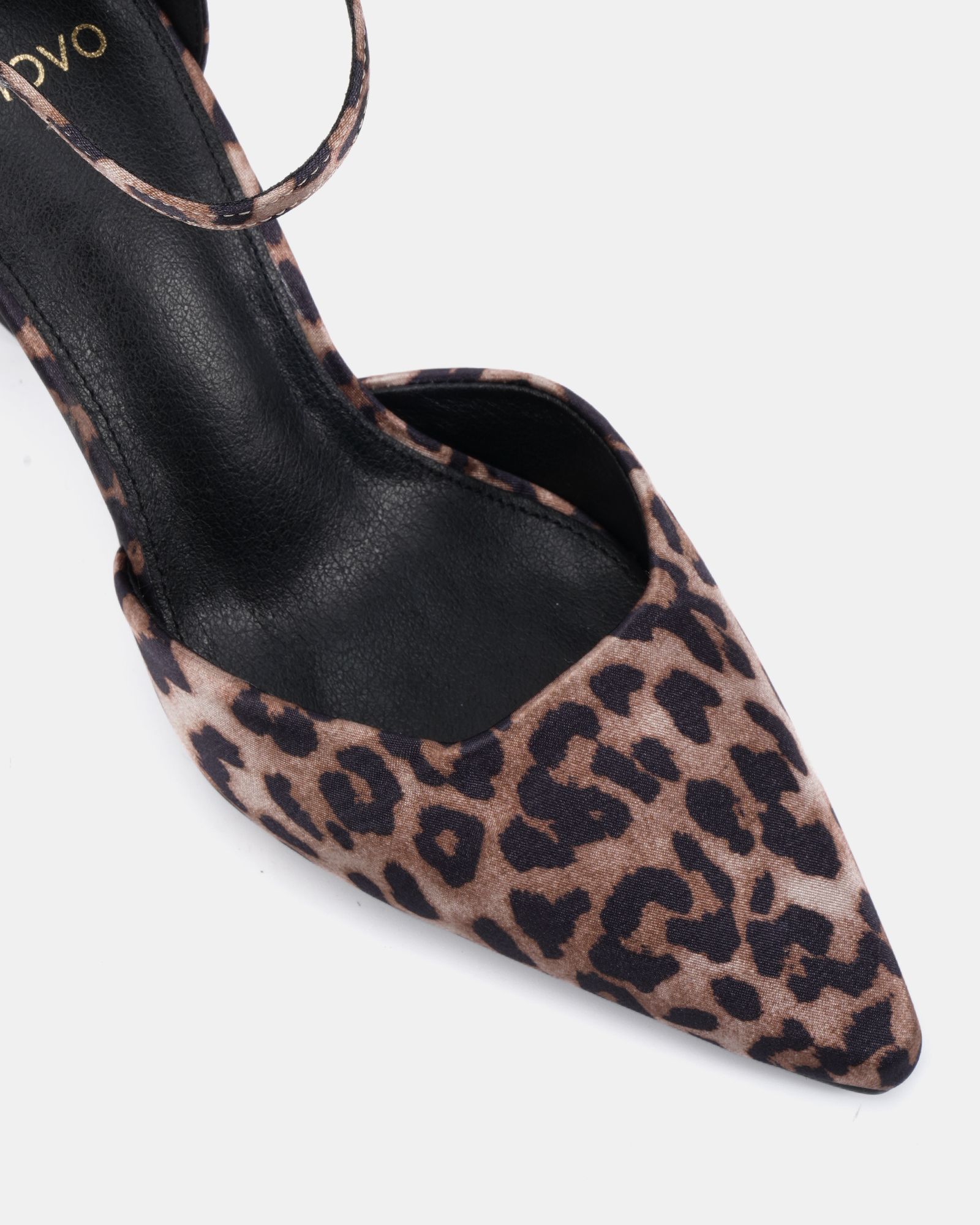Infatuate Leopard High Point Ankle Strap Court