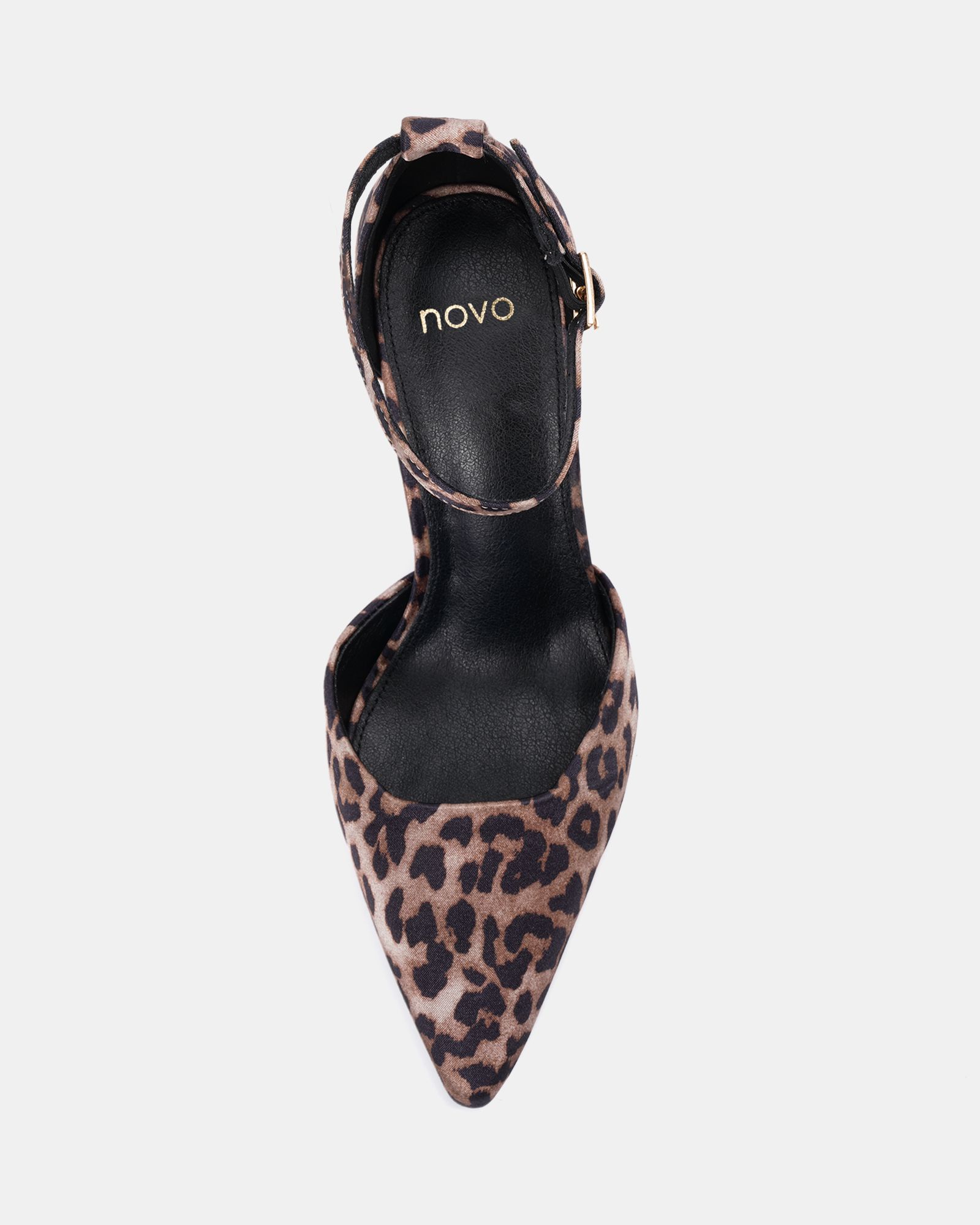 Infatuate Leopard High Point Ankle Strap Court