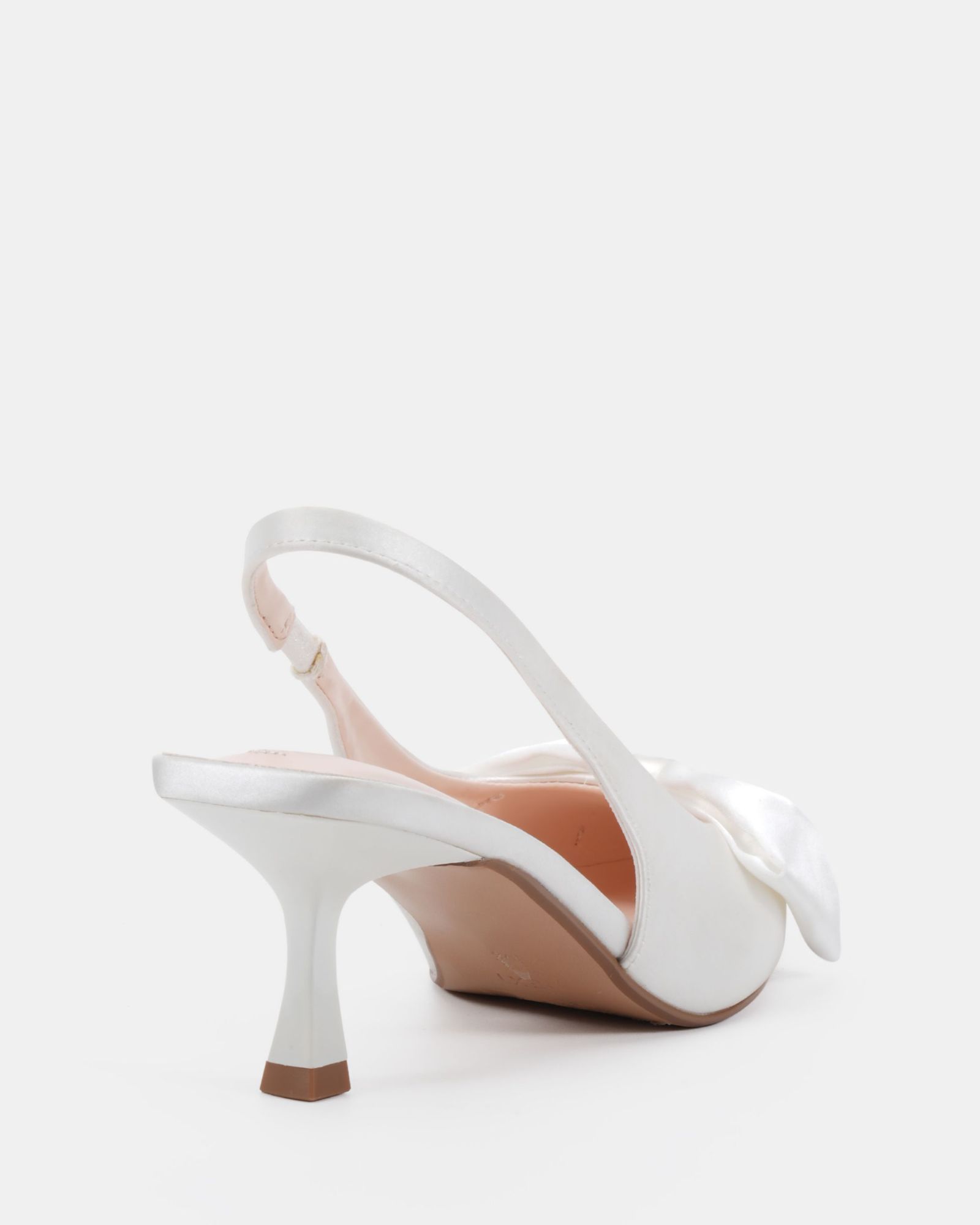 Isadora Bow Ivory Slingback Court Shoe