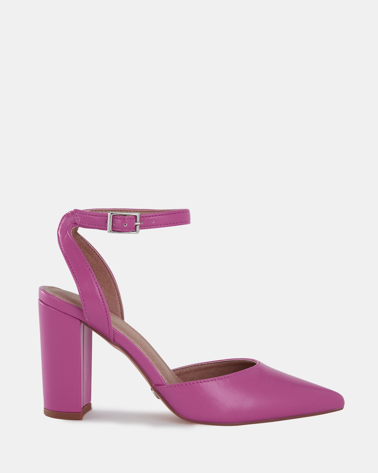 WIDE FIT IVIE Pink Ankle Point Two Part Court