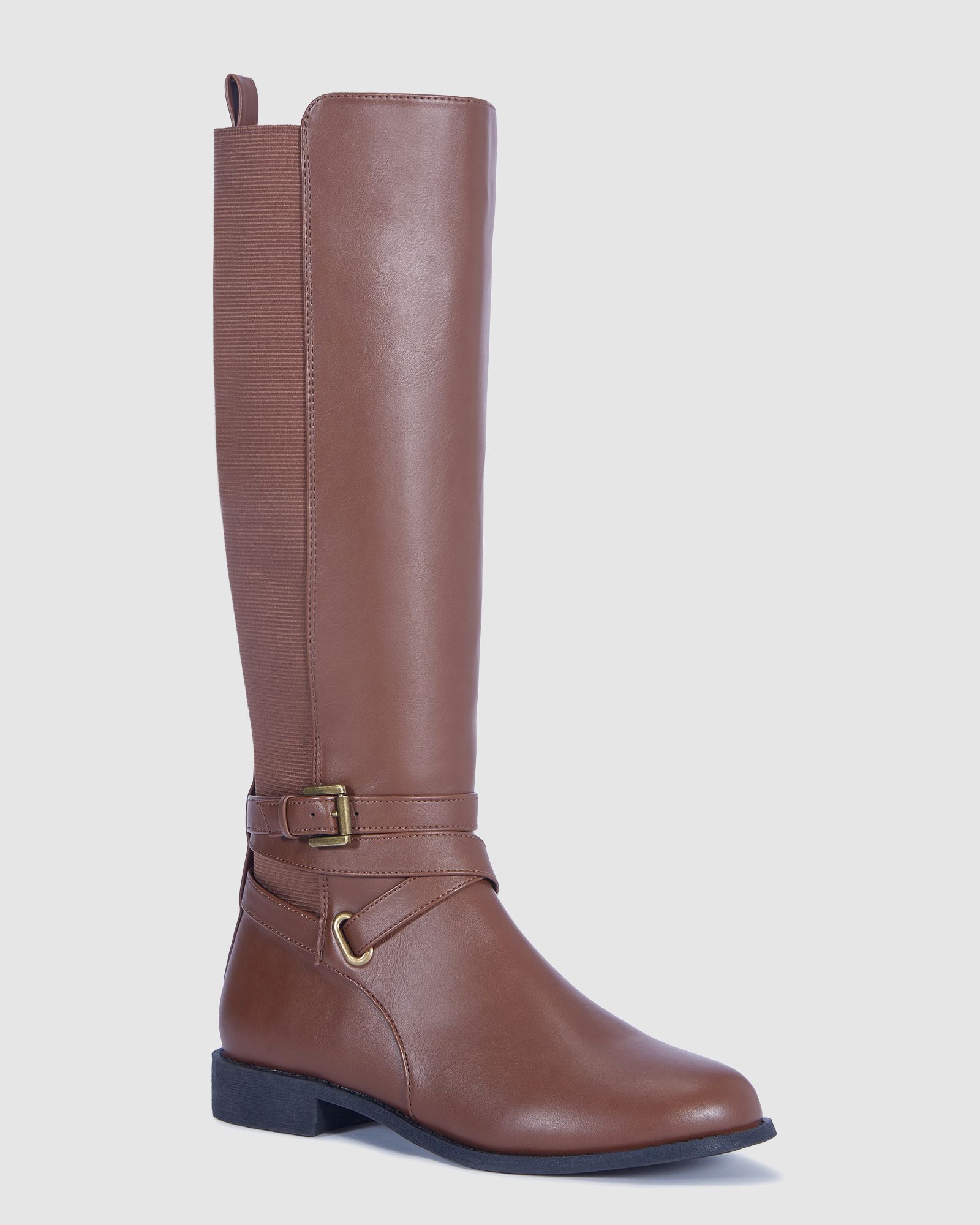 Wide Fit Jadine Tan Knee High Boot