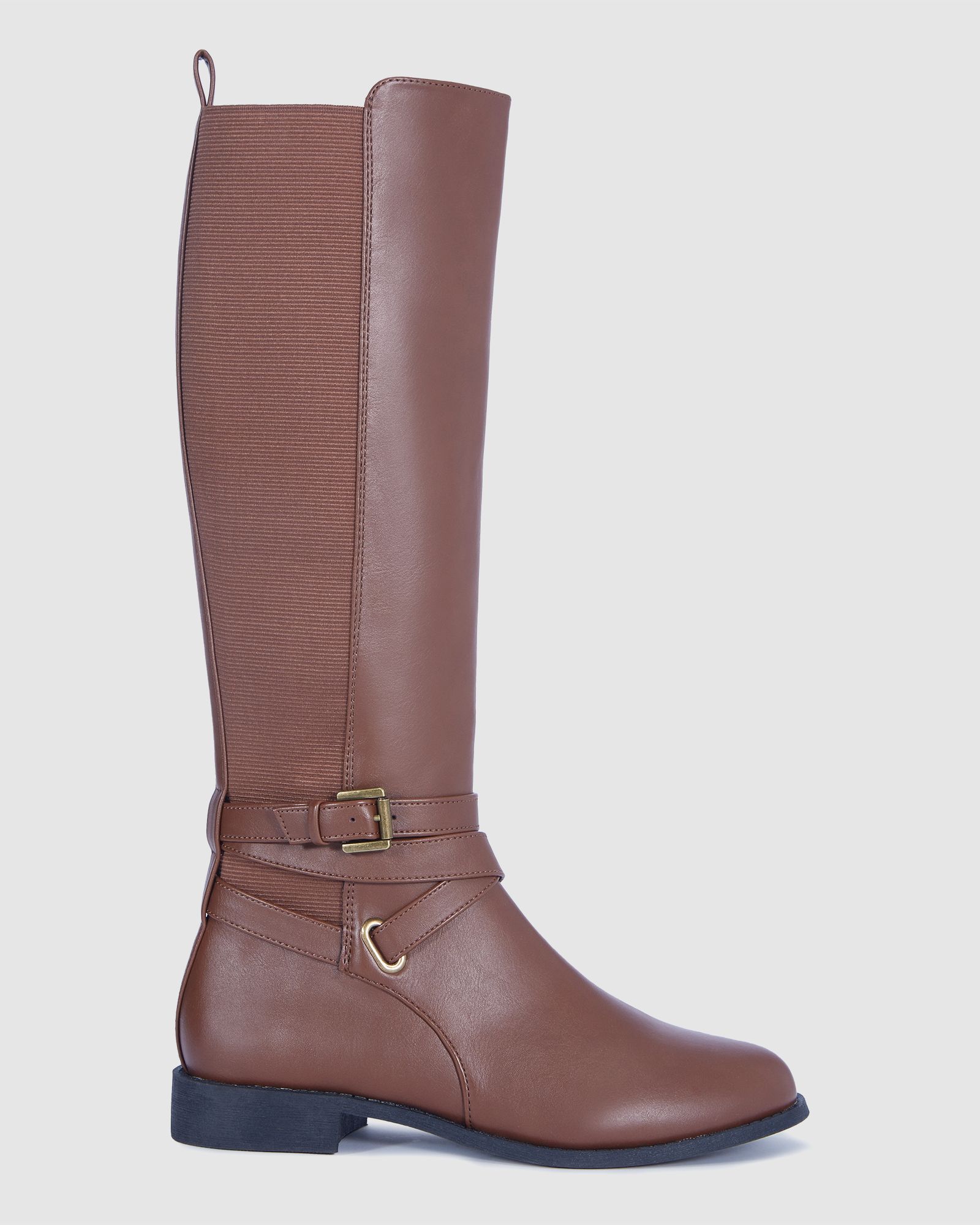 Wide Fit Jadine Tan Knee High Boot