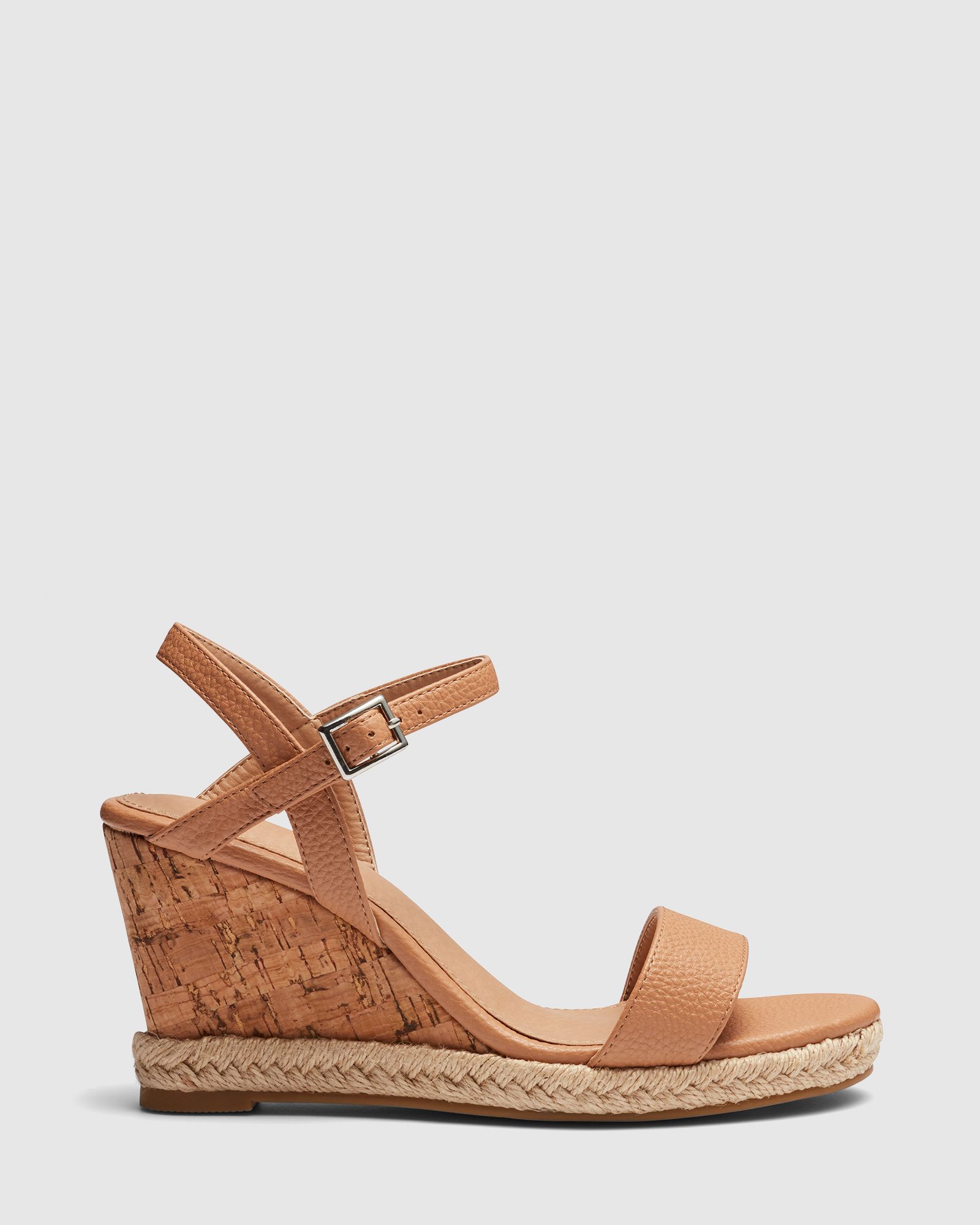 Booma Tan Cork Wedge Sandal