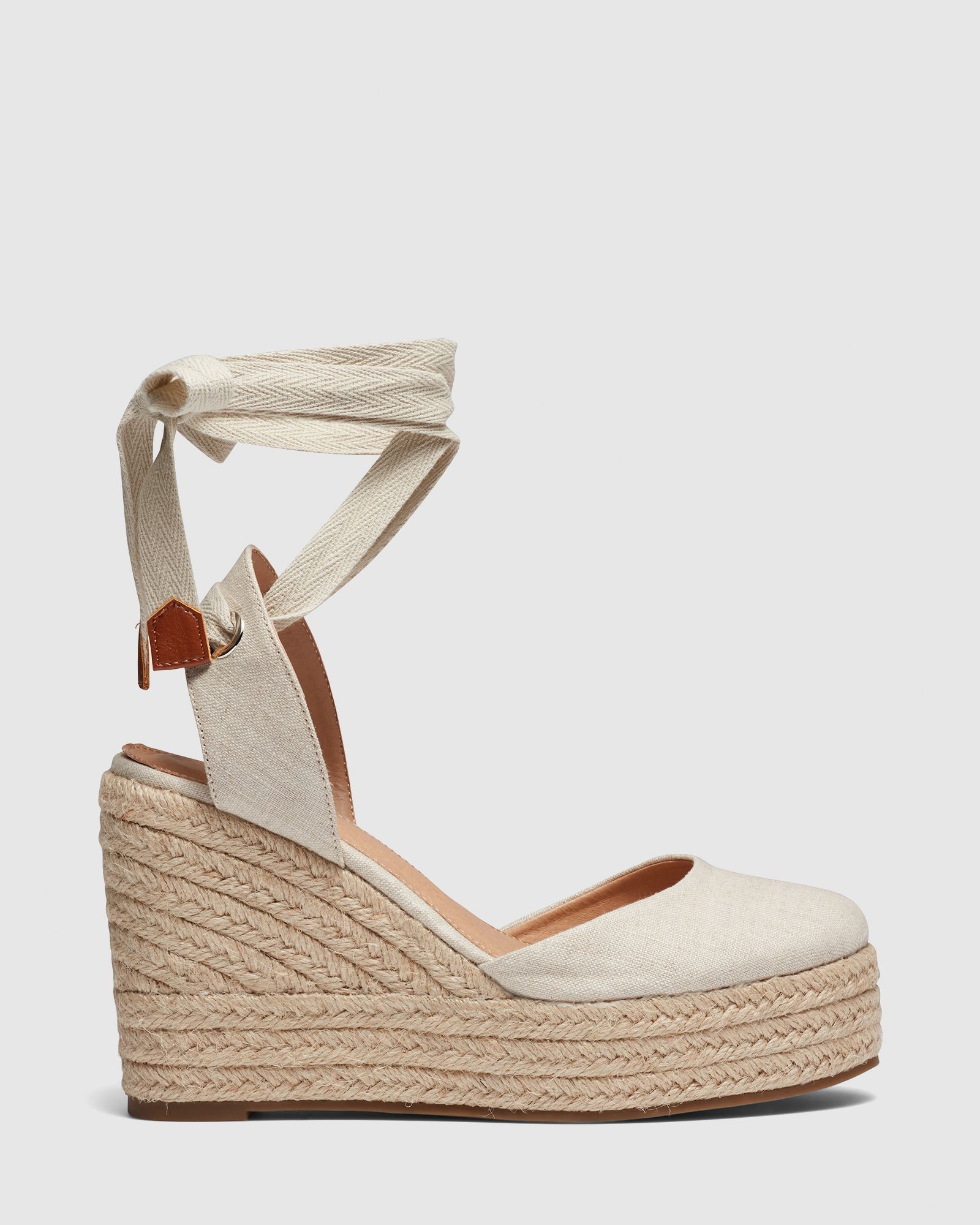 Buenos Aries Beige Espadrille Wedge Sandal