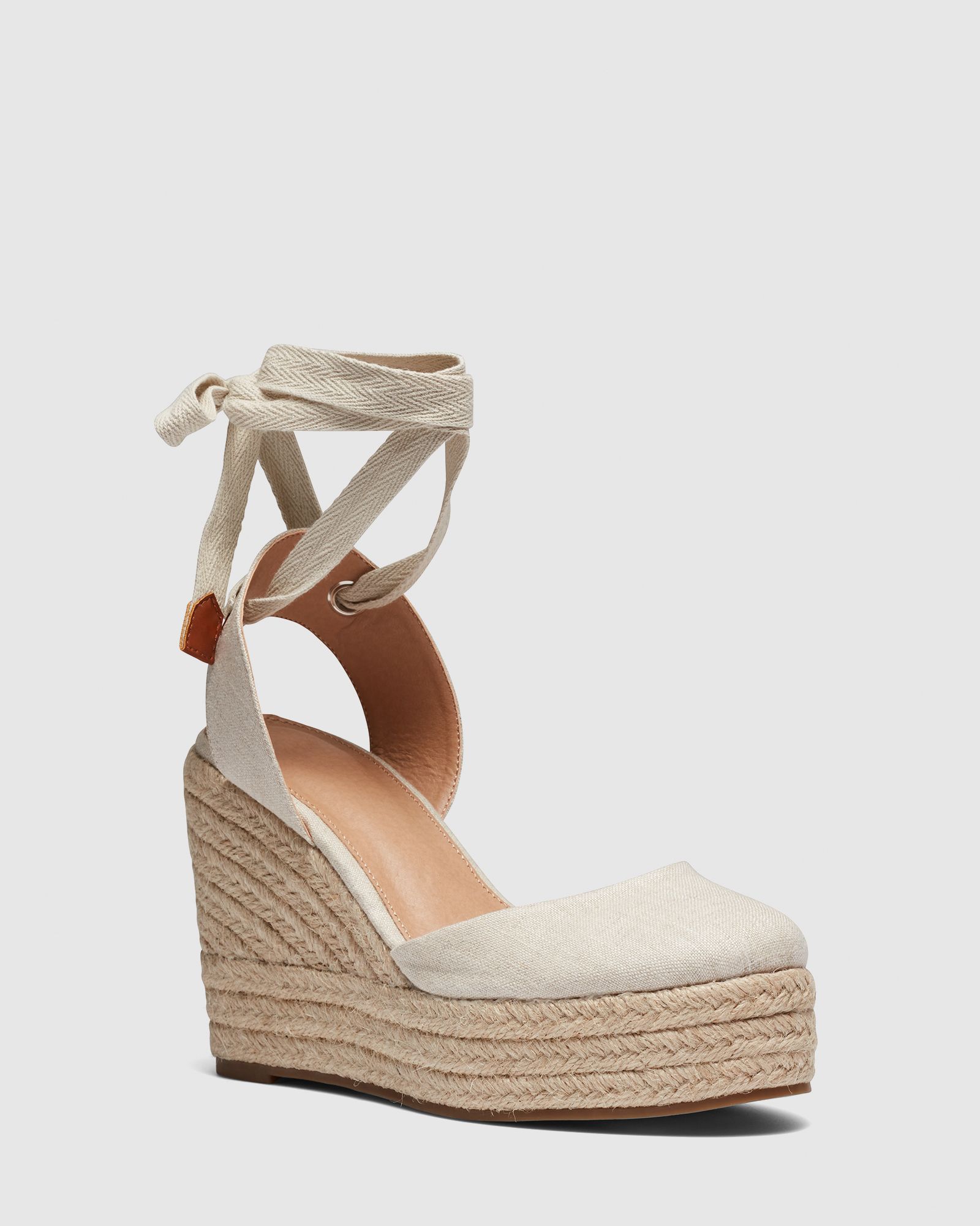 Buenos Aries Beige Espadrille Wedge Sandal