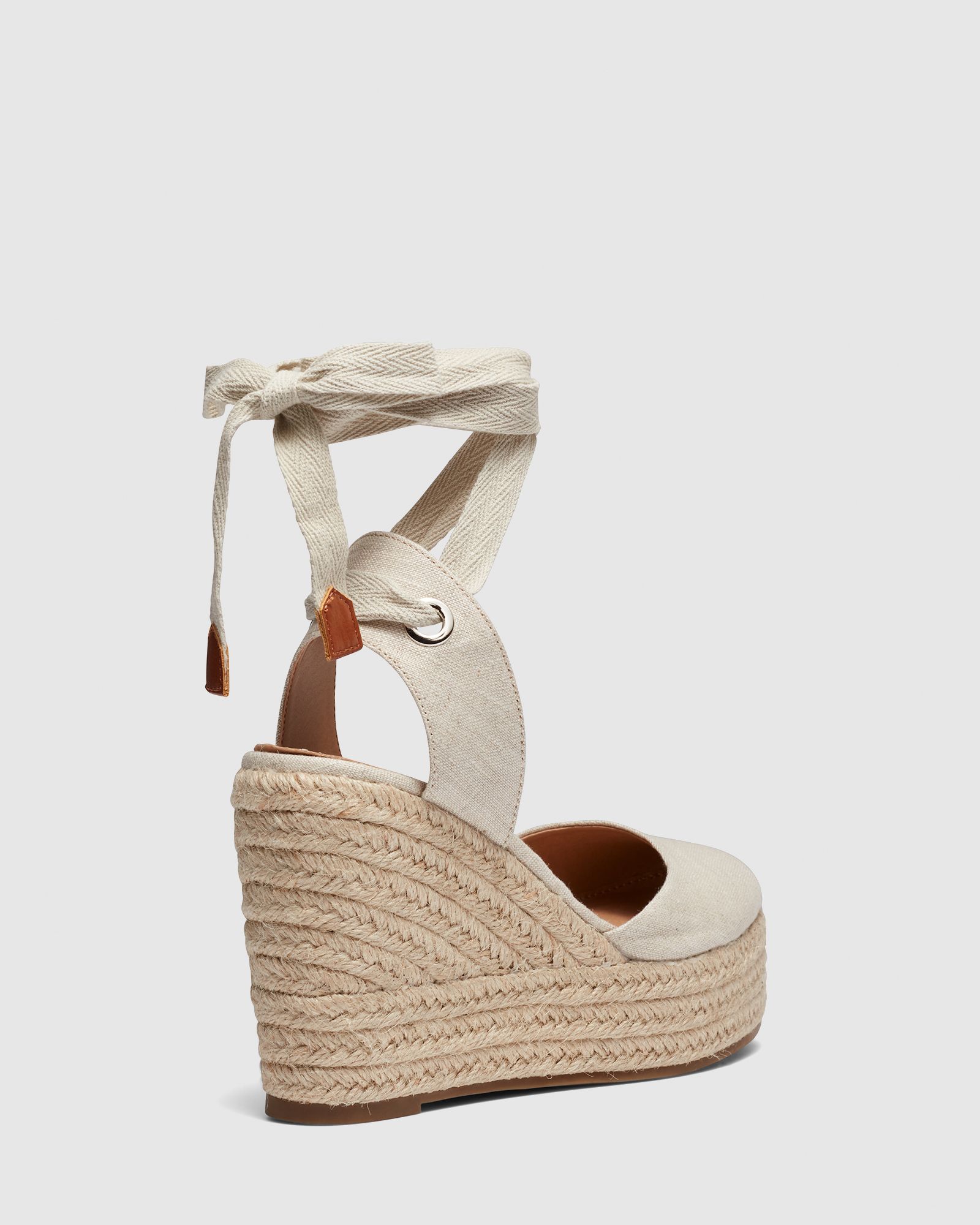 Buenos Aries Beige Espadrille Wedge Sandal