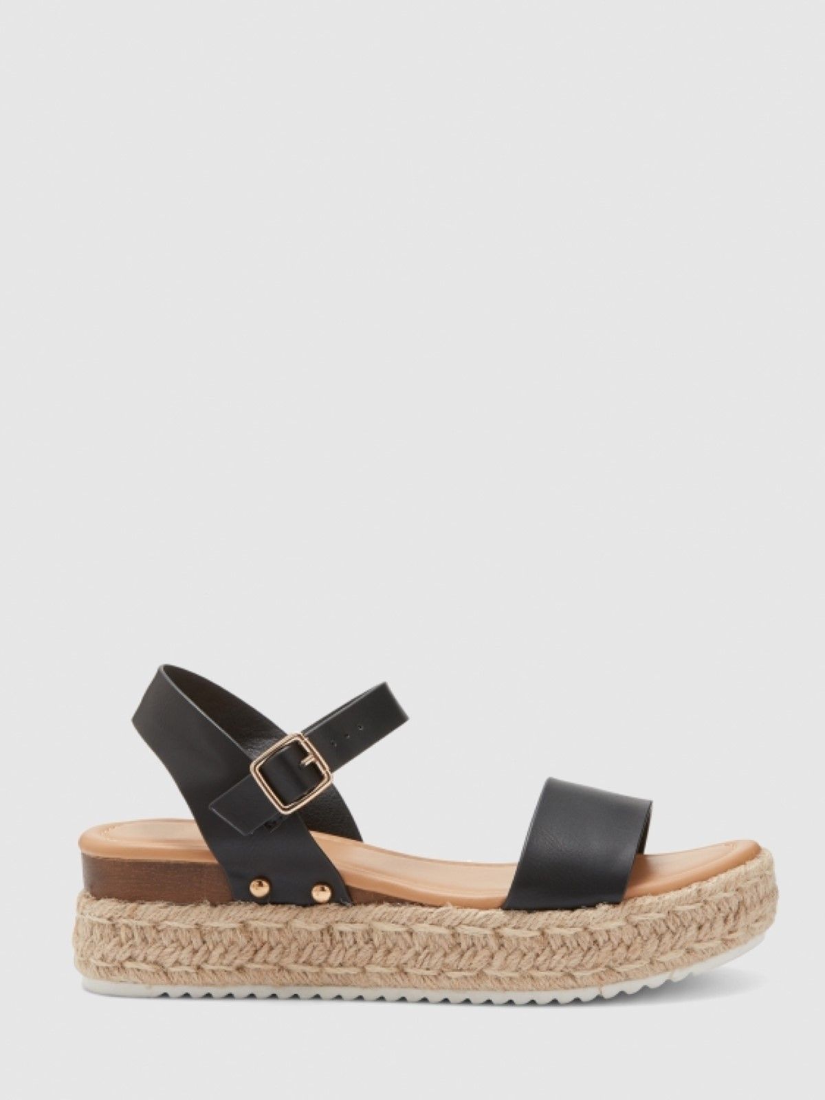 Samba Black Espadrille Flatform Sandal