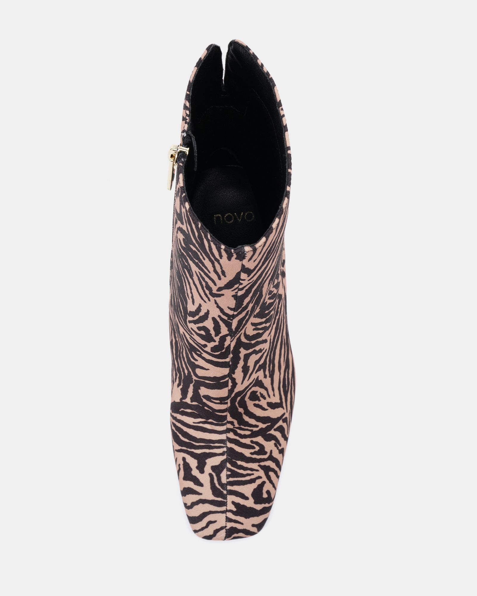 KIRA Tiger Slim High Block Heel Square Toe Ankle Boot